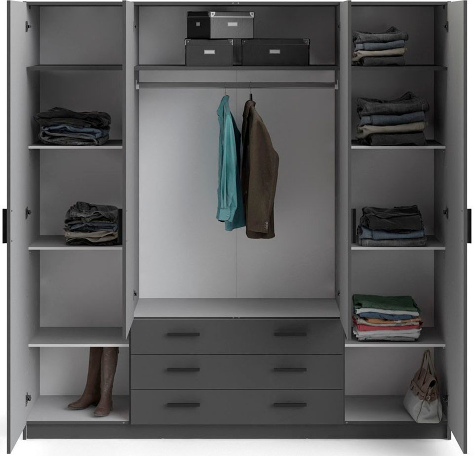 INOSIGN Kleiderschrank »Sprint Drehtürenschrank, Aufbewahrung Kasten Schrank Stauraum«, Breite 98,5/147 oder 195,5 cm, je mit Einlegeböden und Kleiderstange