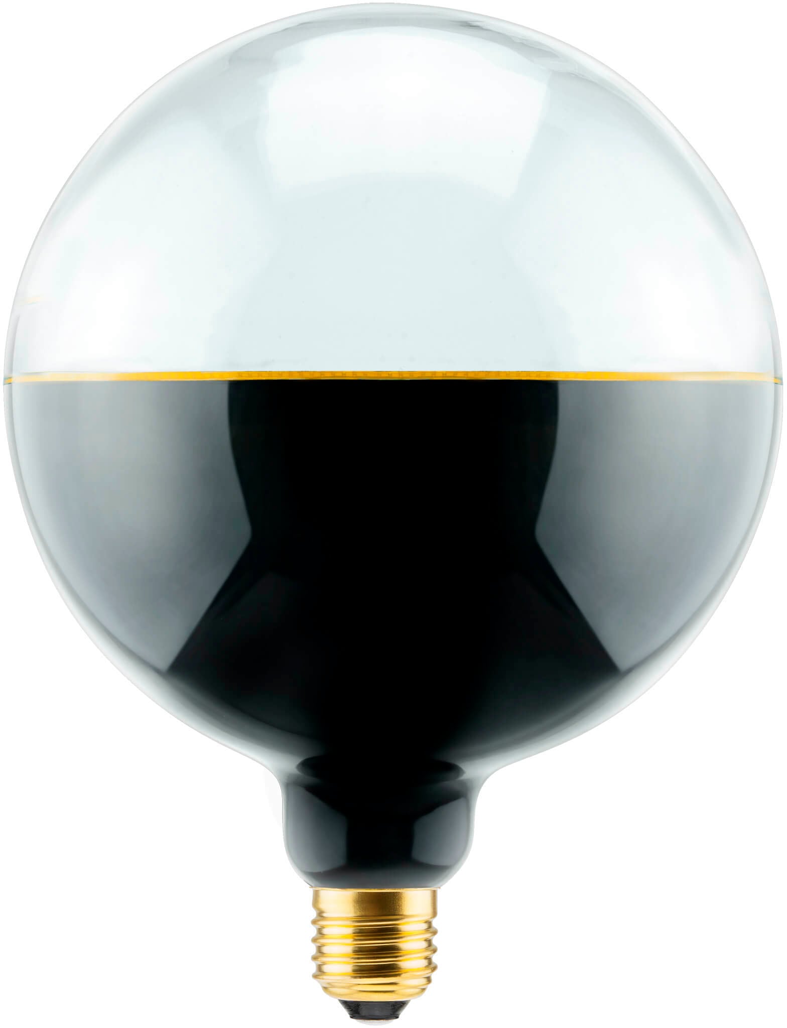 SEGULA LED-Leuchtmittel »LED Illusion Globe 145 2tones black clear«, E27, 1 St., Extra-Warmweiß, 2-farbiges Glas