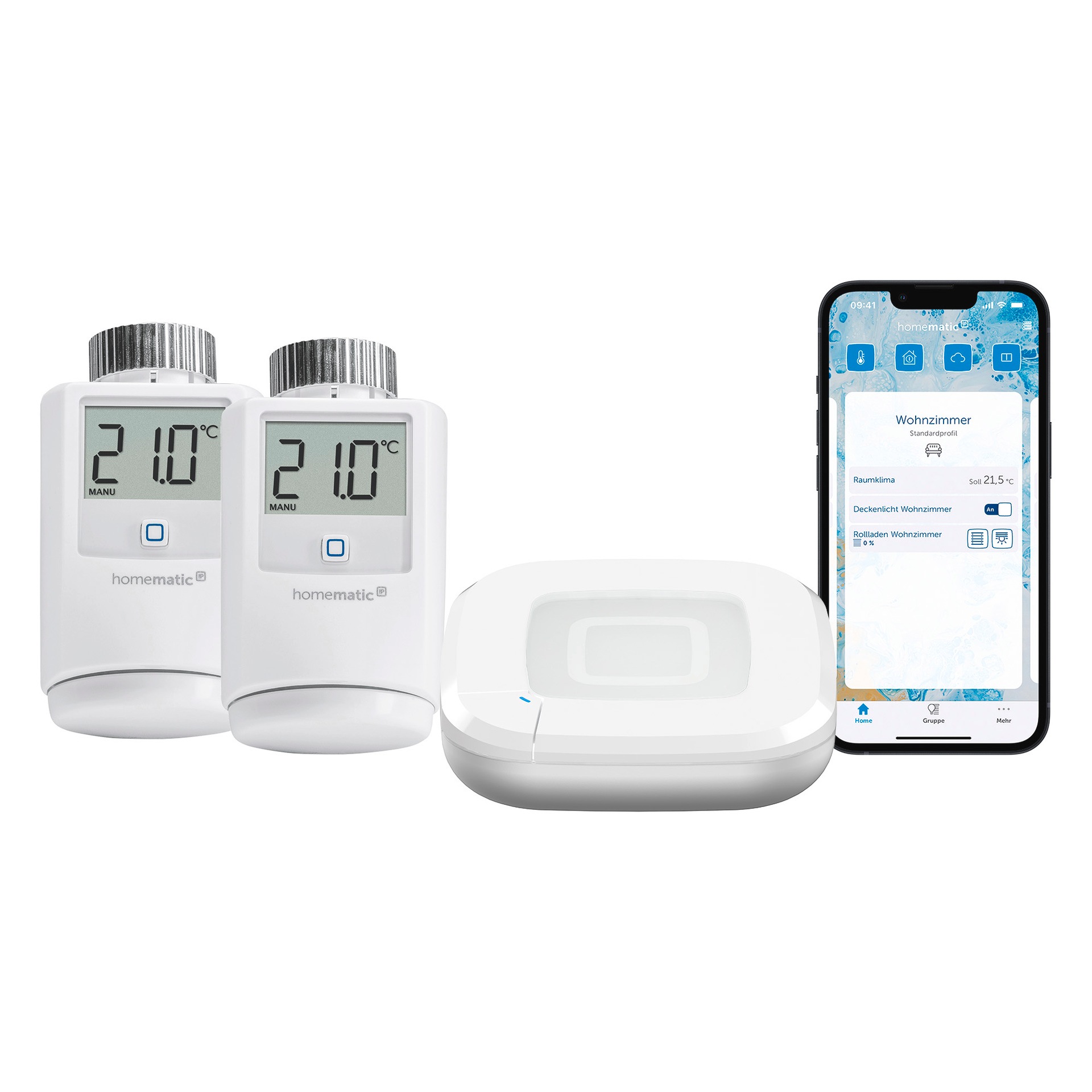 Homematic IP Heizkörperthermostat »Starter Bundle Heizen für 2 Heizkörper« günstig online kaufen