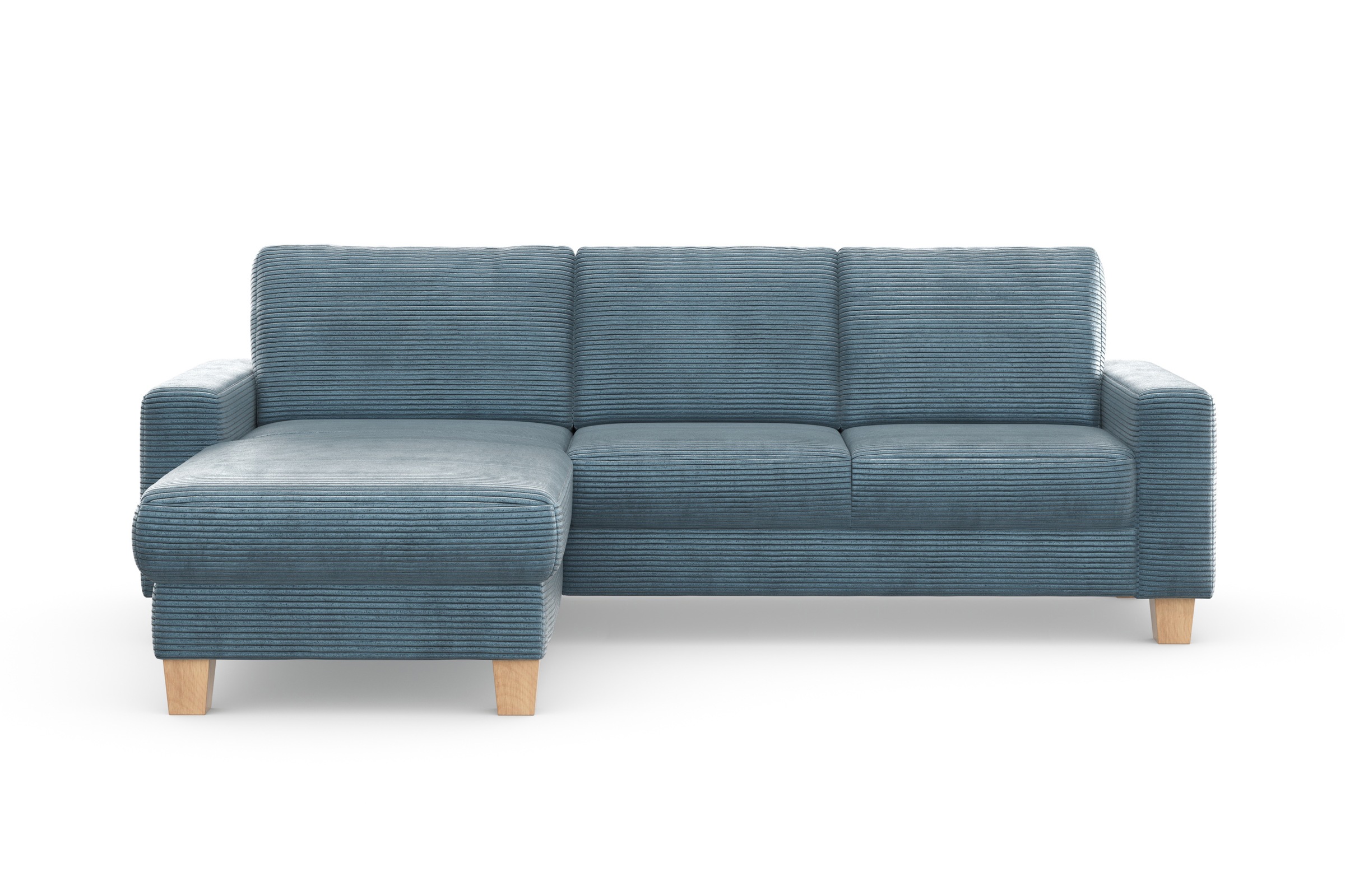 Home affaire Ecksofa »Summer L-Form«, mit Recamiere, mit oder ohne Bettfunktion und Bettkasten, Cord-Bezug