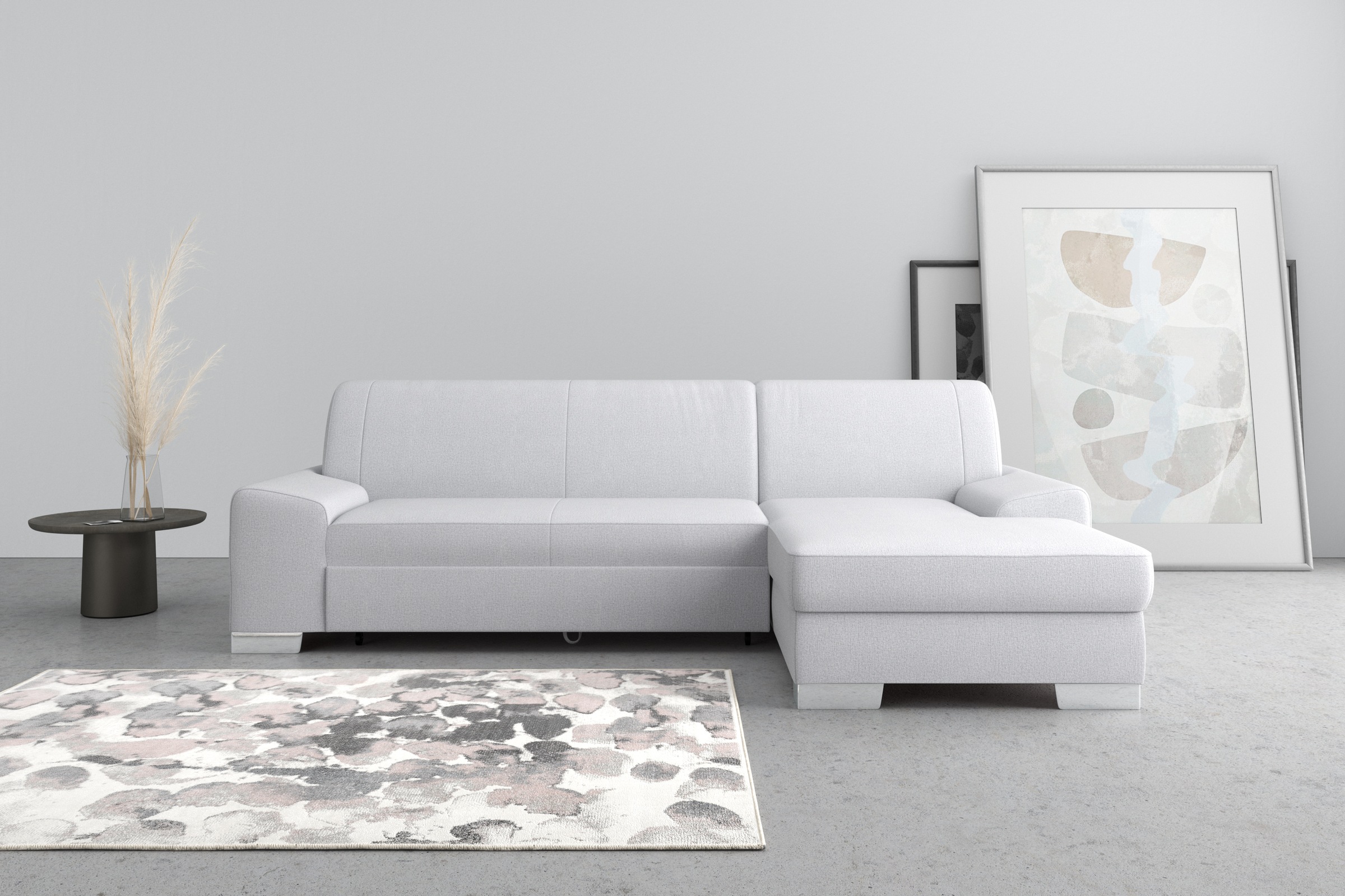DOMO collection Ecksofa »Anzio L-Form«, wahlweise mit Bettfunktion und Federkern