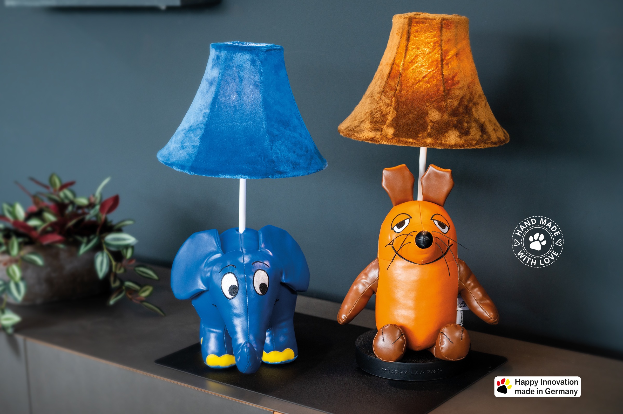 Happy Lamps for smiling eyes LED Tischleuchte »Der Elefant«, 1 flammig, Leuchtmittel GU 5,3 | LED fest integriert, Hochwertig, Einzigartig, Zertifiziert, Nachhaltig