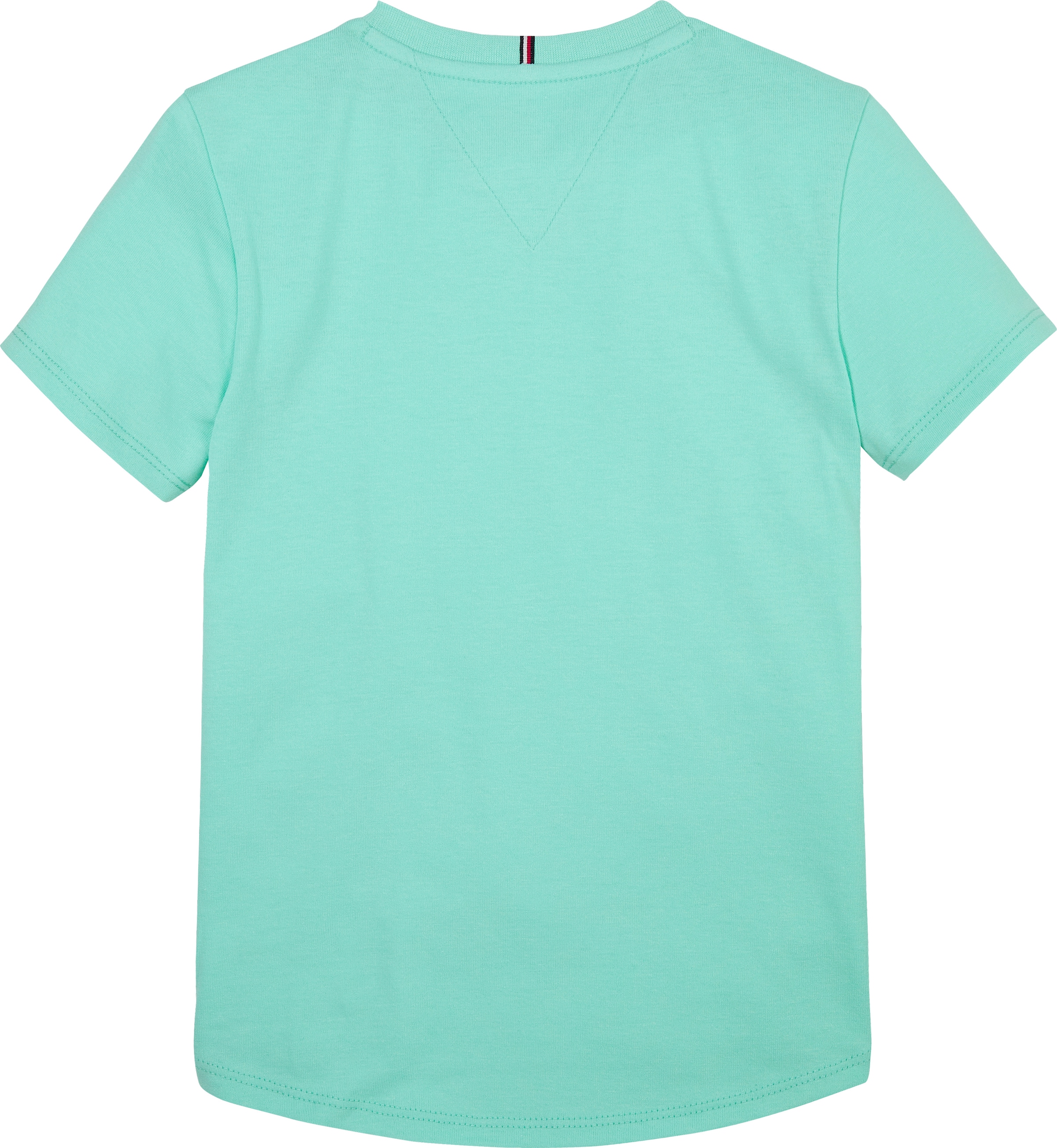 Tommy Hilfiger T-Shirt »TOMMY SCRIPT TEE SS«, für Kinder bis 16 Jahre, glänzender Druck