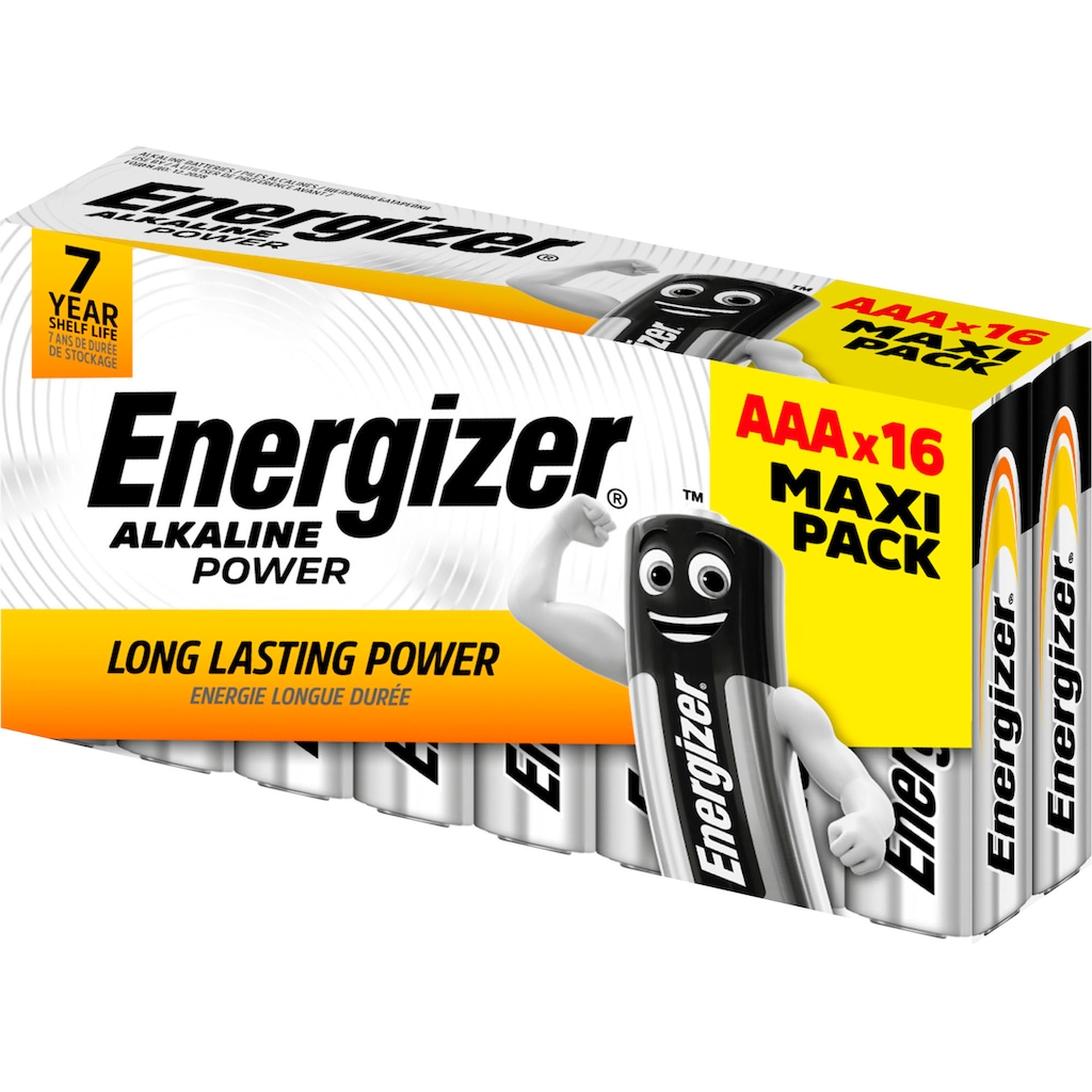 Energizer Batterie »16er Pack Alkaline Power AAA«, (16 St.)