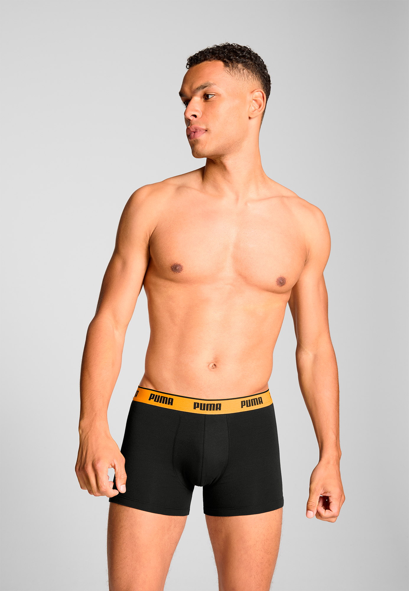 PUMA Boxershorts »PUMA MEN EVERYDAY BASIC BOXERS 3P«, (3er Pack), Komfortabler elastischer Logobund