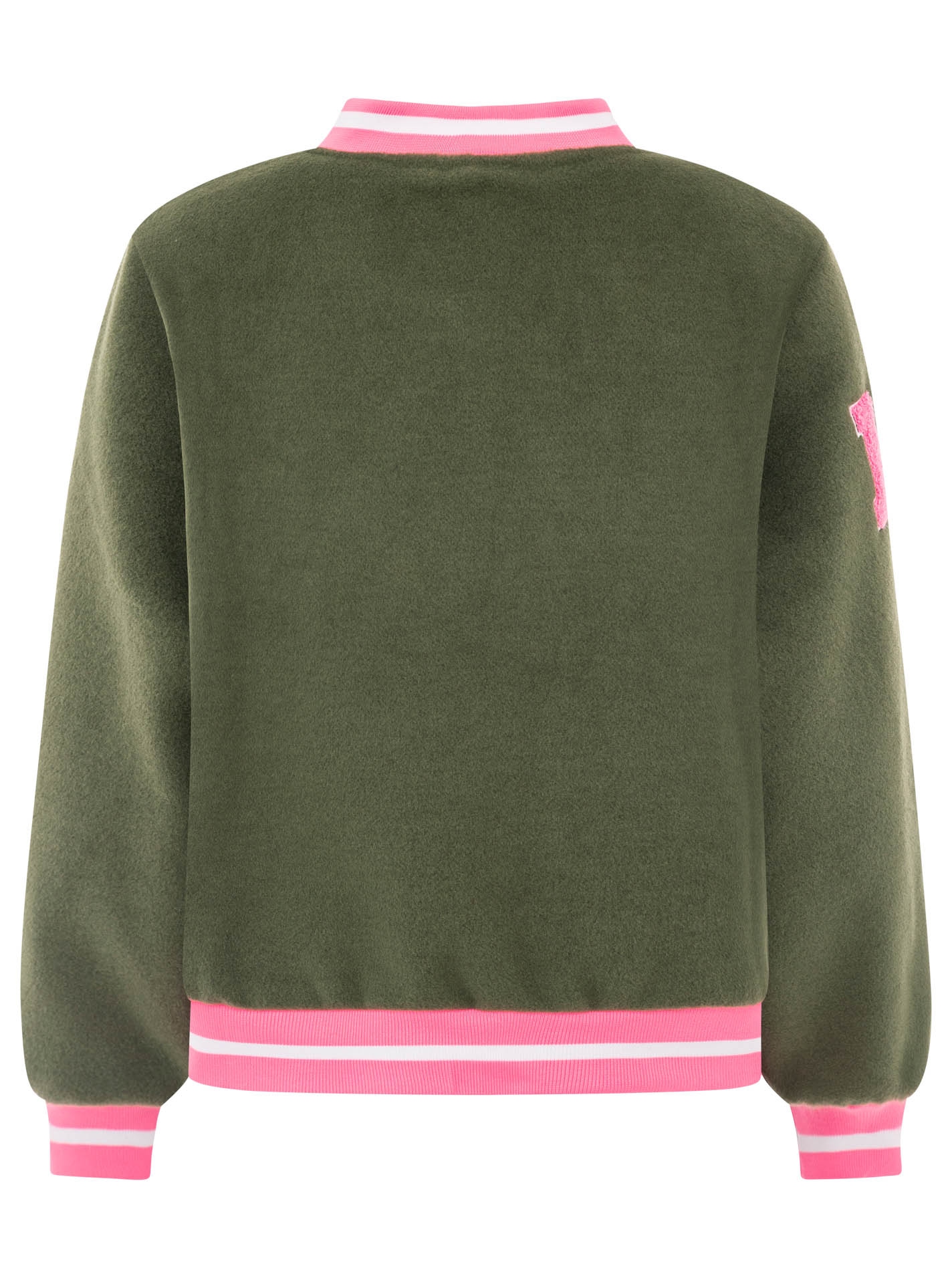 Zwillingsherz Bomberjacke »„College Leo“« gestreifte Bündchen, Leodetails und Futter, Druckknopfleiste