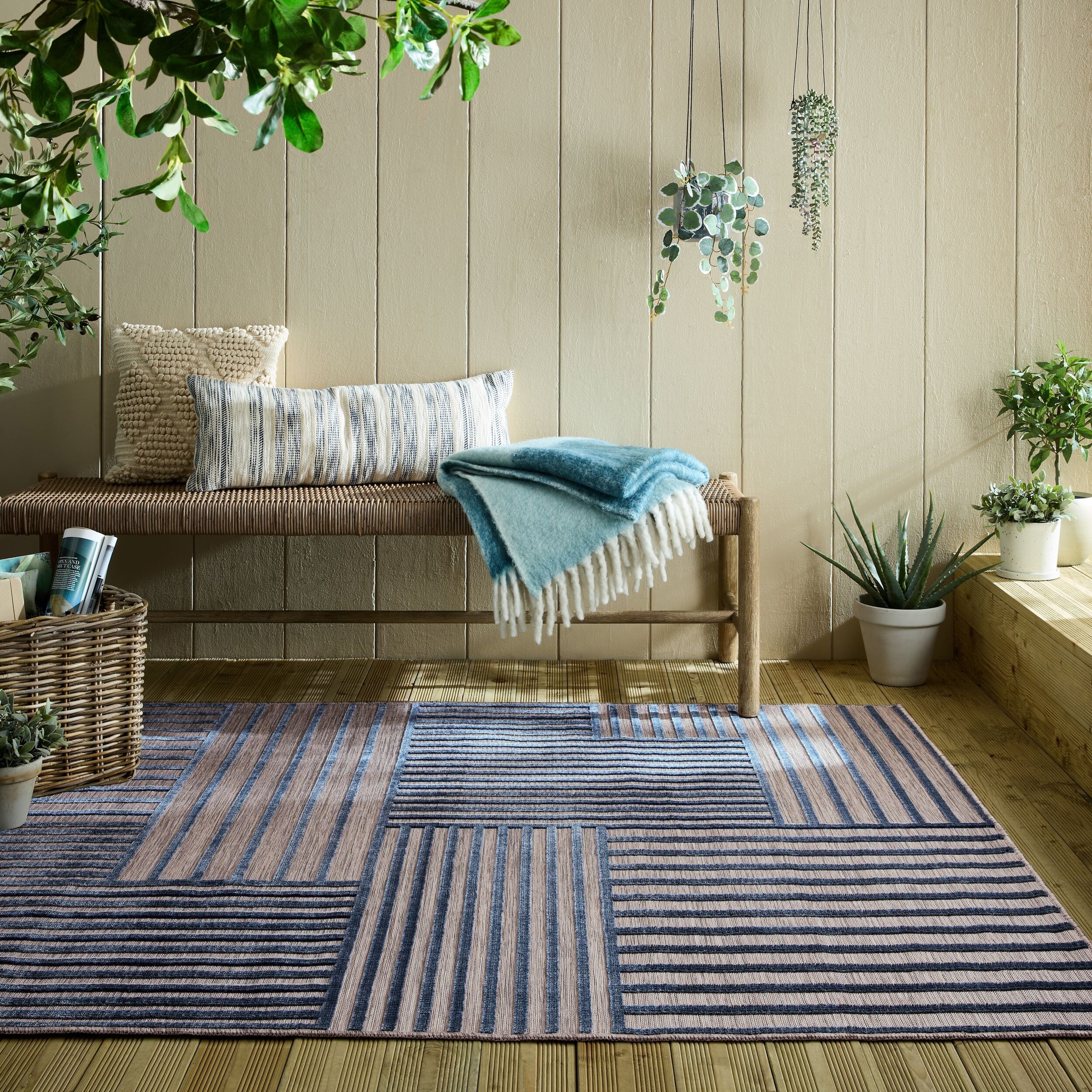 FLAIR RUGS Teppich »Vigo Blocks«, rechteckig, 4 mm Höhe, Vigo Blocks Indoor günstig online kaufen