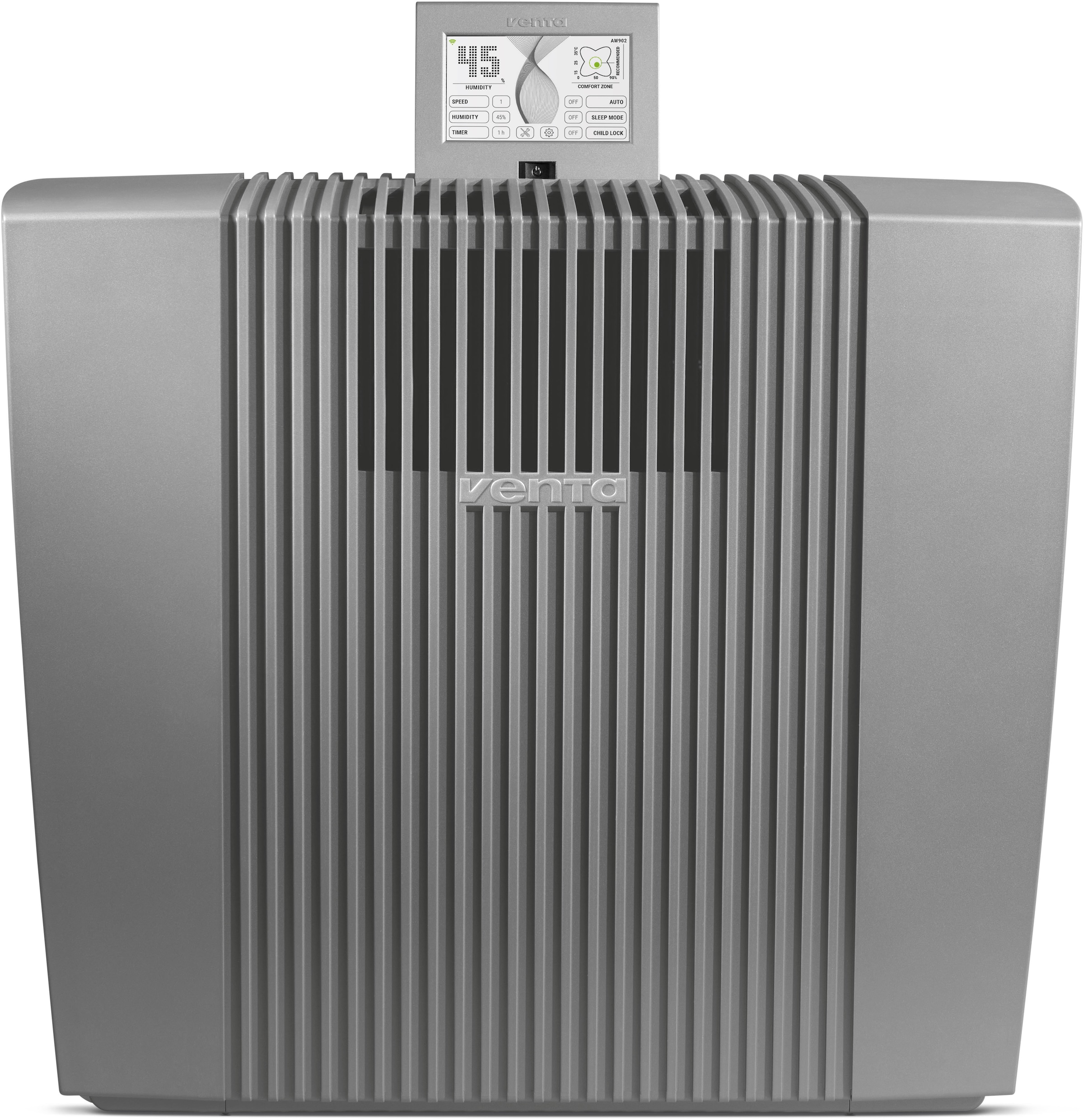 Venta Luftbefeuchter »Professional AW902 grau«, 12 l Wassertank, ohne Filtermatten, 12L Wasserwanne, für Räume bis 120 m²