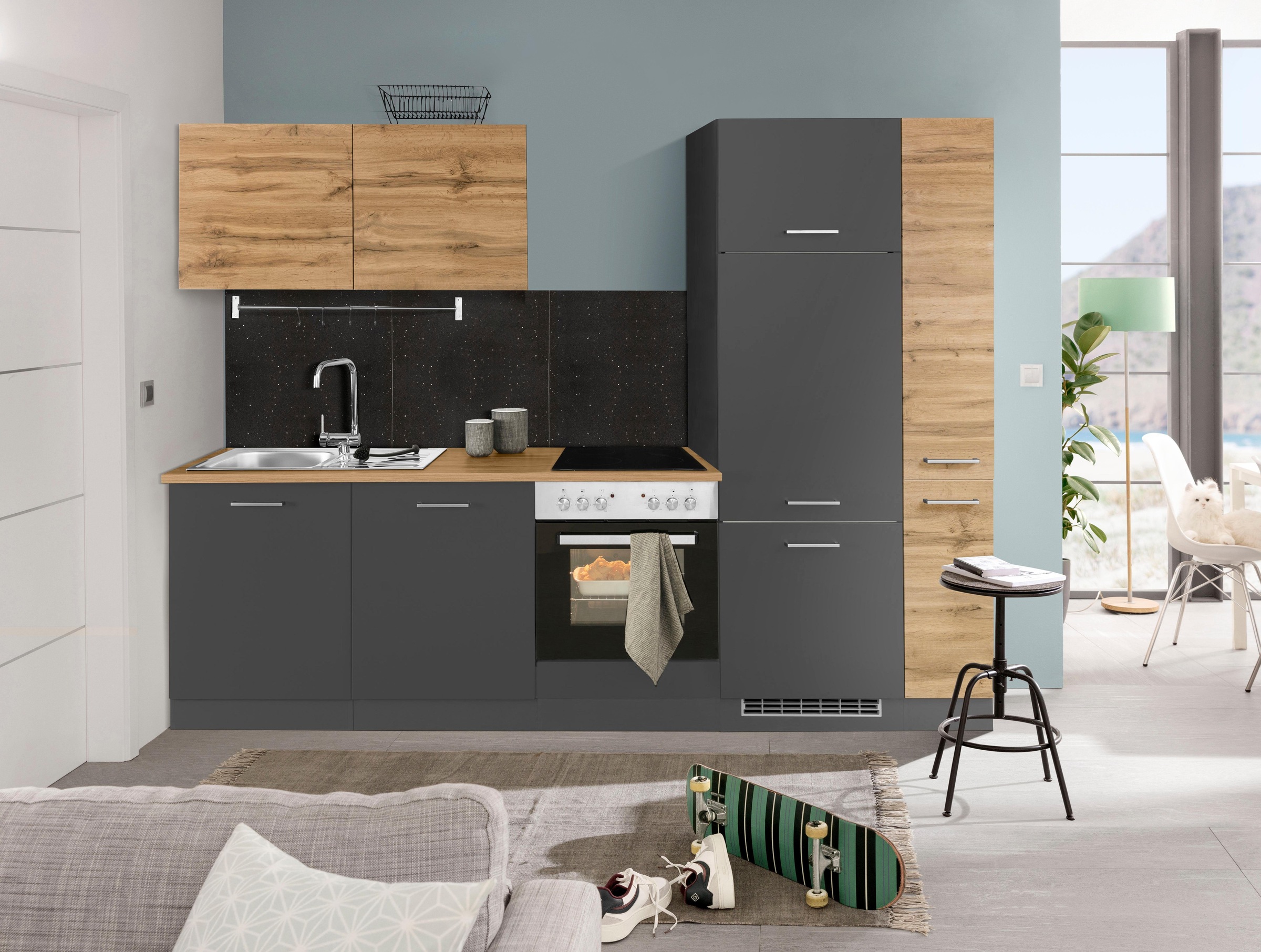 Kühlschrank MÖBEL E-Geräte, Breite ohne für HELD cm, kaufen online Küchenzeile 270 »Kehl«,