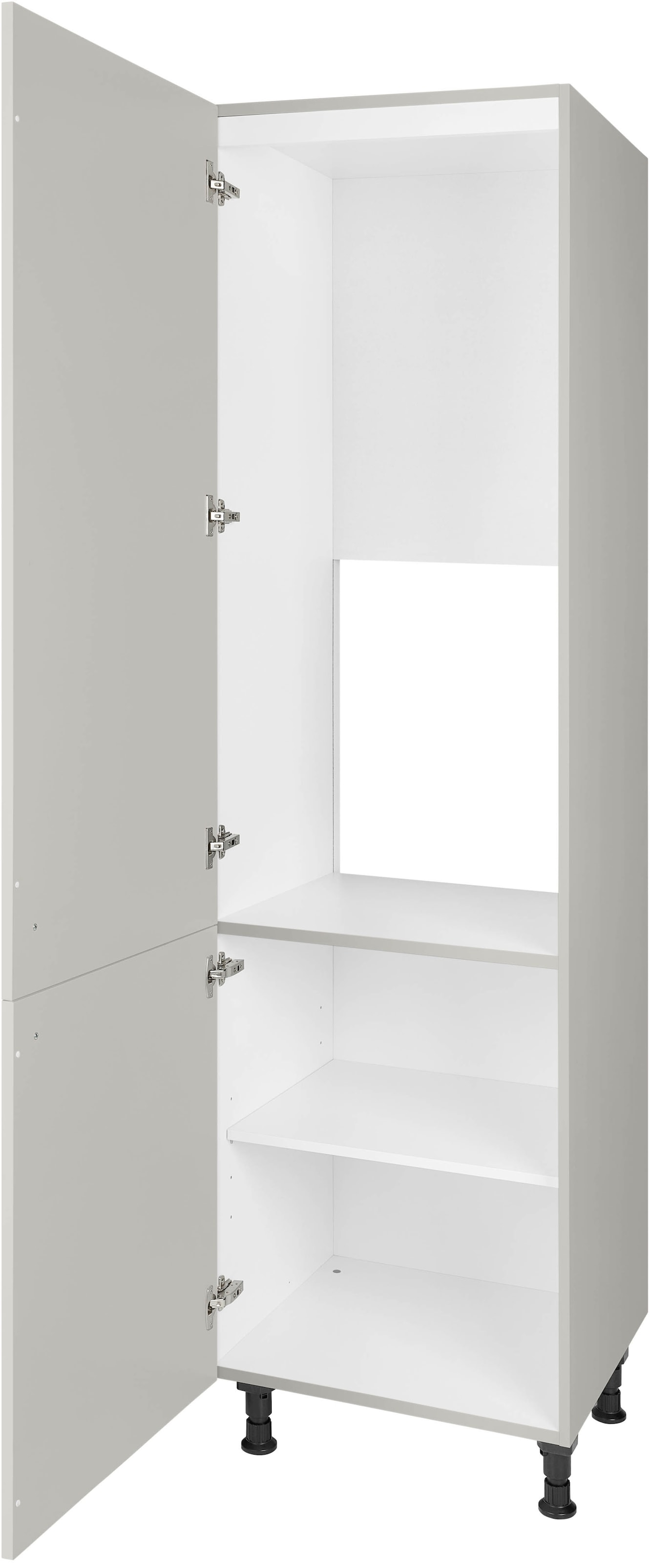nobilia® Kühlumbauschrank »"Cascada", mit zwei Türen und zusätzlichem Einlegeboden,«, vormontiert, Ausrichtung wählbar, Breite/Höhe: 60/216,6 cm