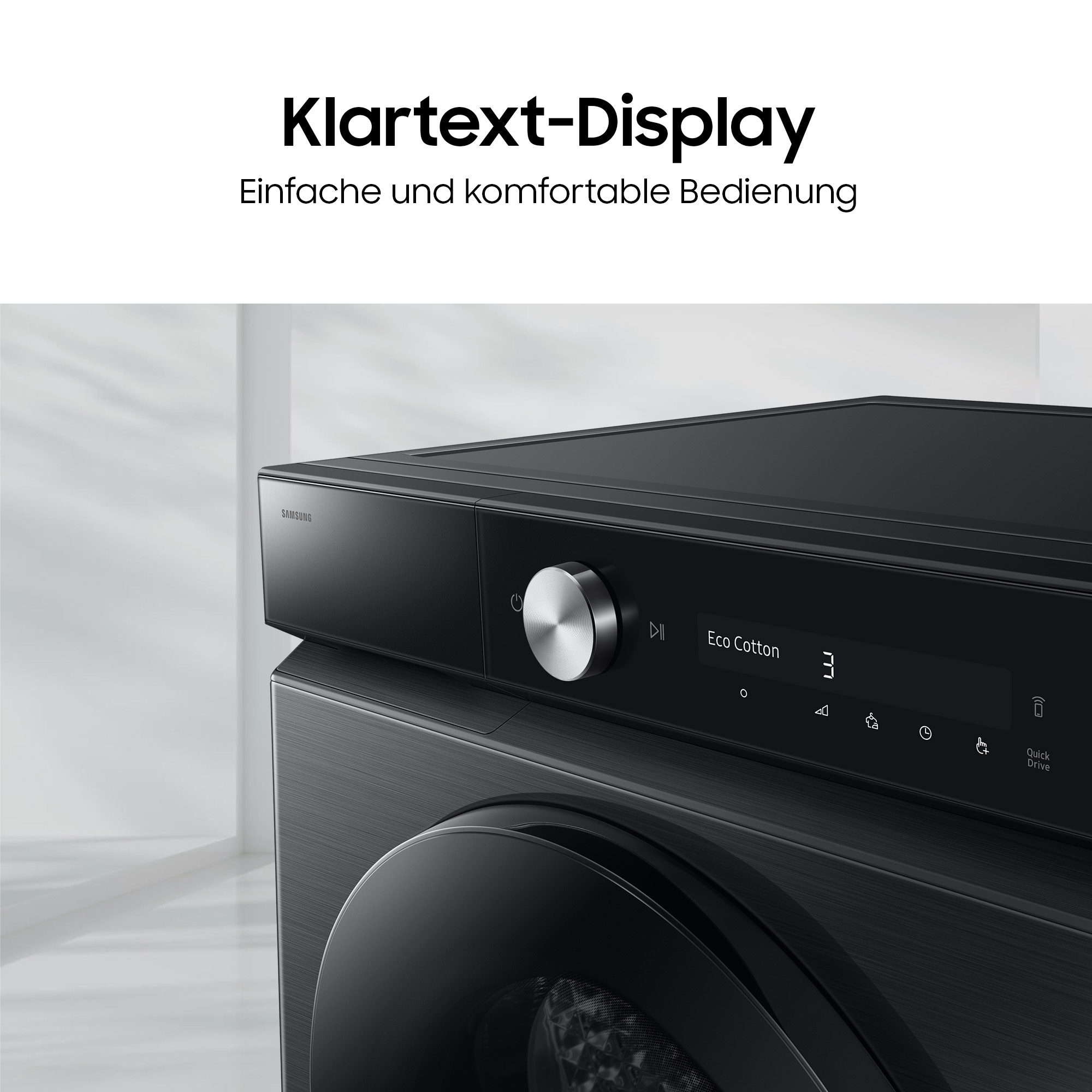 Samsung Wärmepumpentrockner »DV90DB8845GBU2« DV8400D QuickDriveᵀᴹ Option ‑ Spart bis zu 35 % Zeit