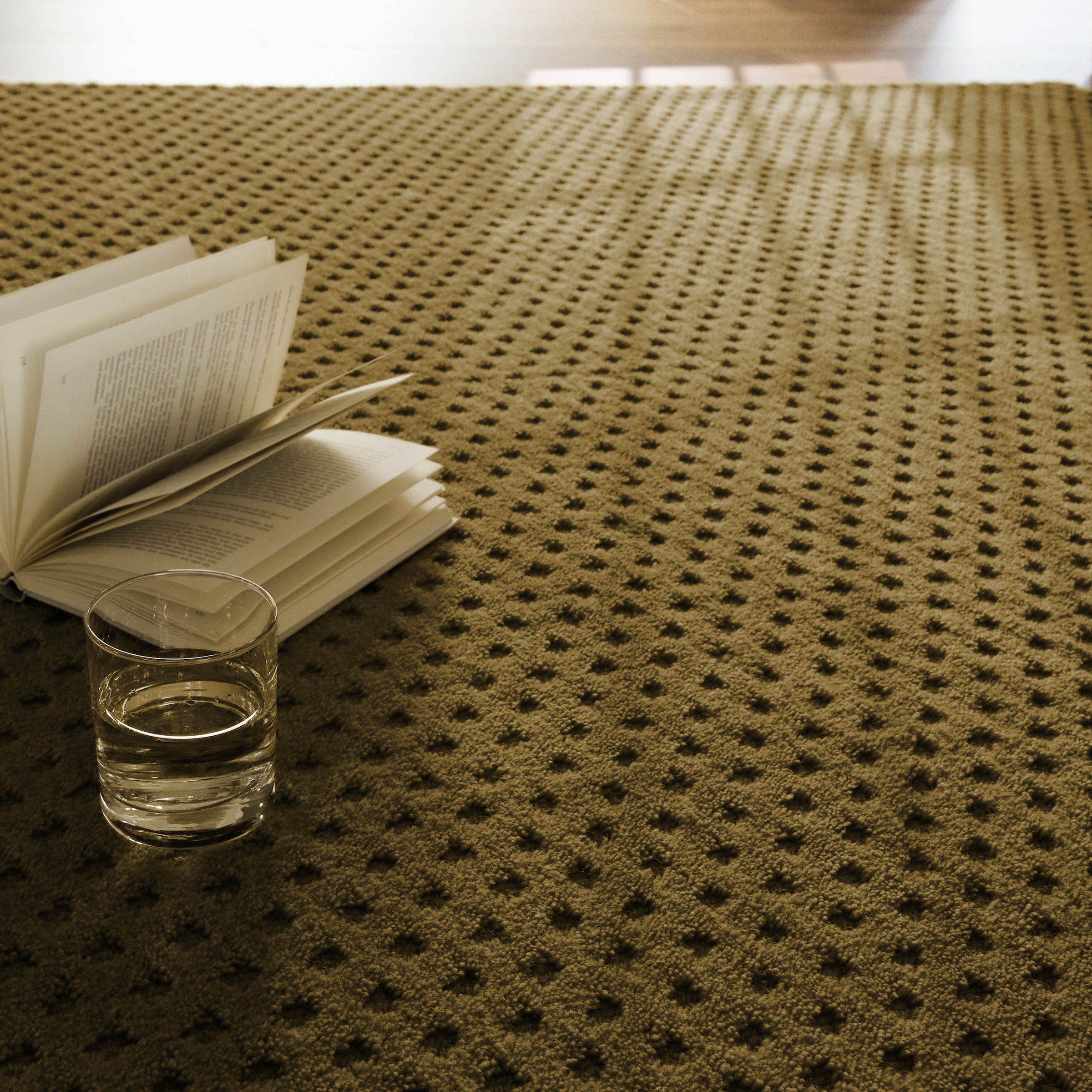 Wecon home Teppich »Castello THREE« rechteckig 7 mm Höhe Schurwolle, Kurzflor mit Hoch-Tief-Effekt, Wohnzimmer, Punktmuster