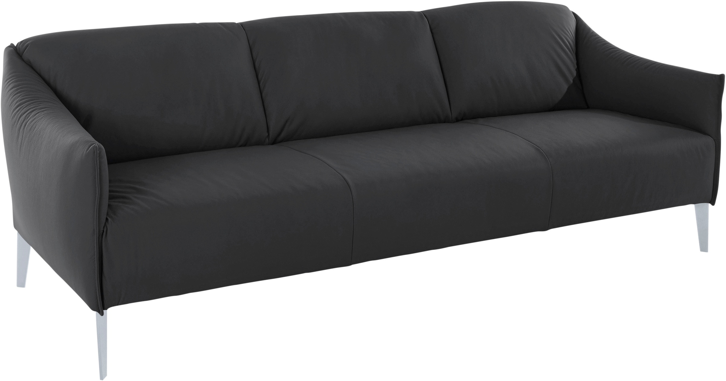 W.SCHILLIG 3-Sitzer »sally« mit Metall-Winkelfüßen in Silber matt, Breite 224 cm