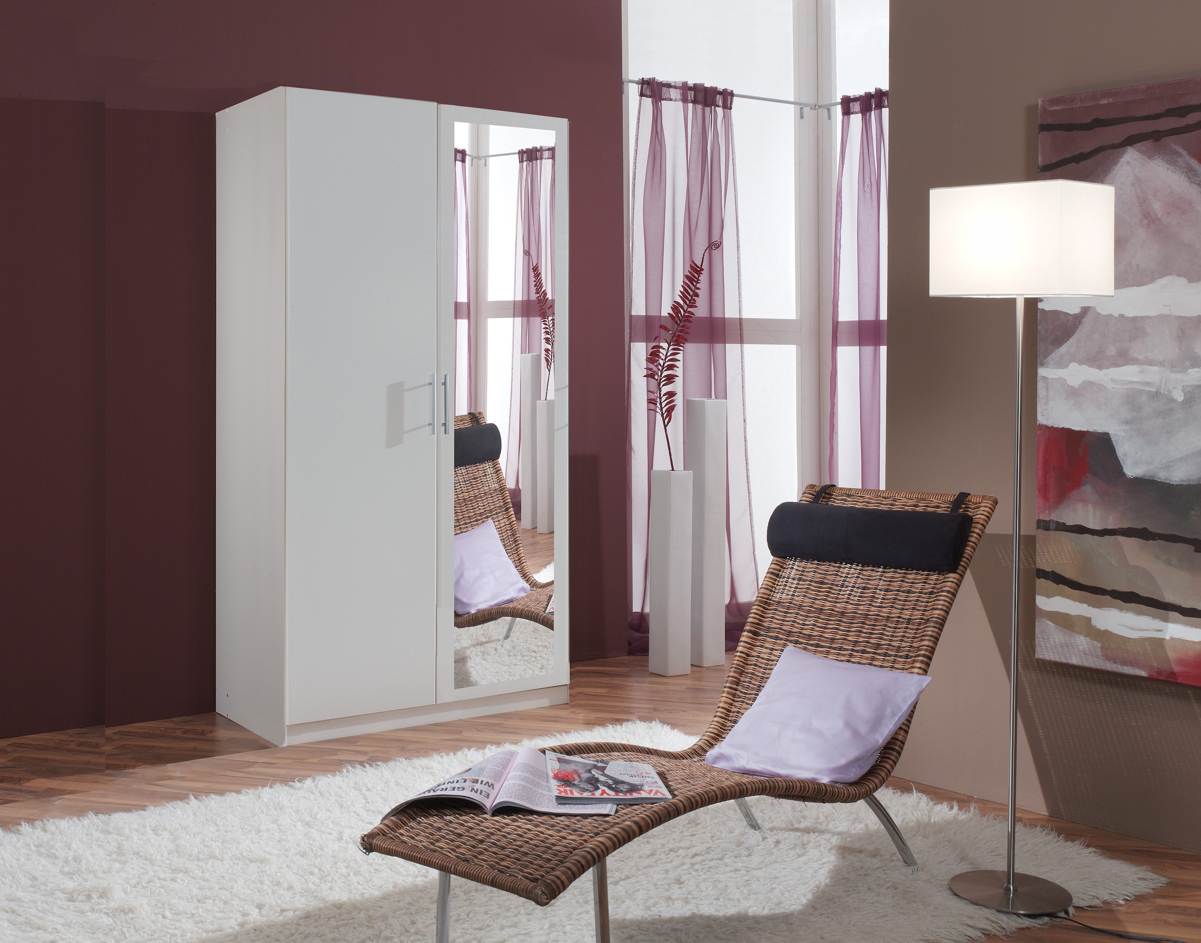 Wimex Kleiderschrank »Cliff Schlafzimmerschrank Garderobe Schrank Bestseller«, Mit Ganzkörperspiegel ideal für jeden Raum
