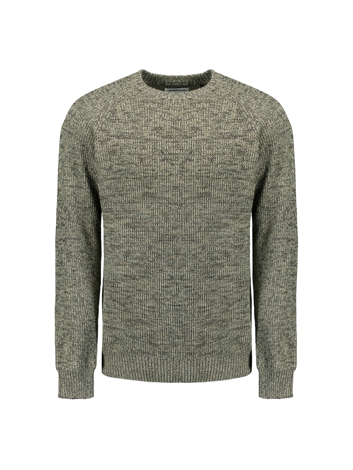 NO EXCESS Rundhalspullover »No Excess Farbiger Rippenpullover«