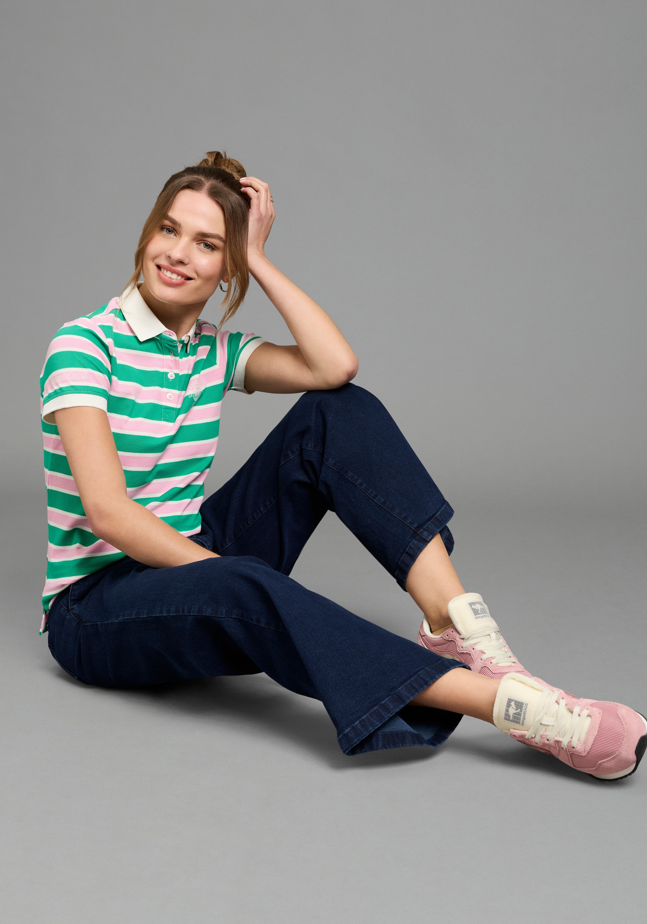 KangaROOS Poloshirt mit vielen Details & Branding