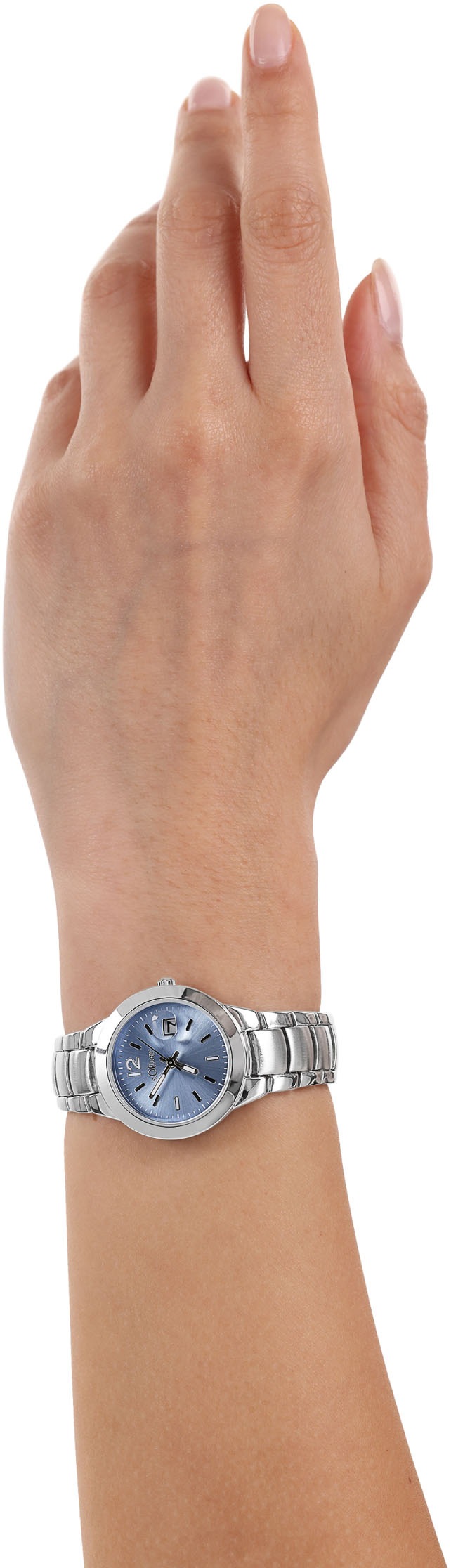 s.Oliver Quarzuhr, Armbanduhr, Damenuhr, Datum