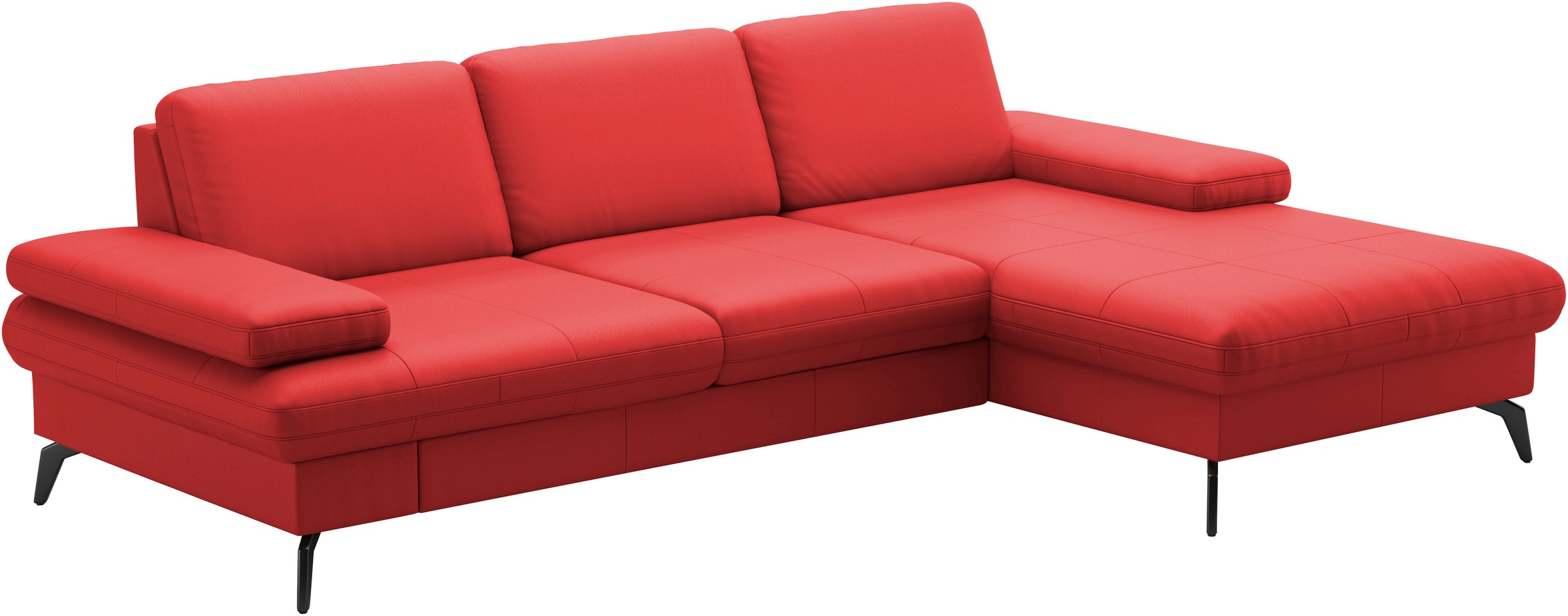 sit&more Ecksofa »Morris L-Form, inkl. Sitztiefenverstellung«, wahlweise mit Armteilverstellung, Bettfunktion & Bettkasten