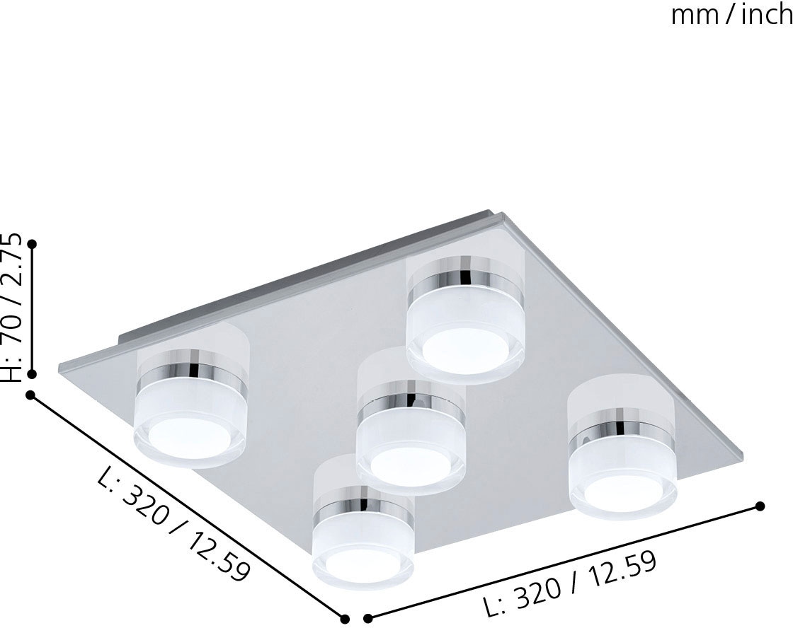 EGLO LED Deckenleuchte »ROMENDO«, 5 flammig-flammig, LED Deckenlampe