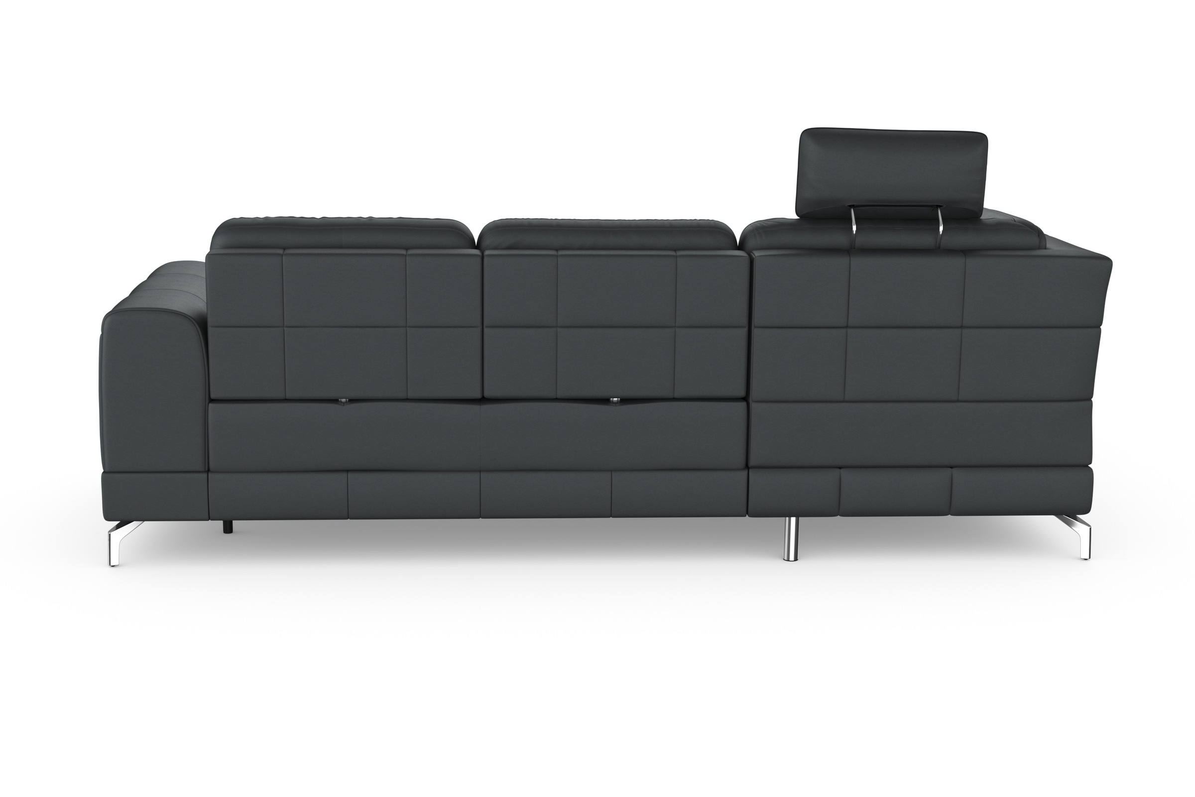 sit&more Ecksofa »Bendigo L-Form«, inklusive Sitztiefenverstellung, Bodenfreiheit 12 cm, in 2 Fußfarben