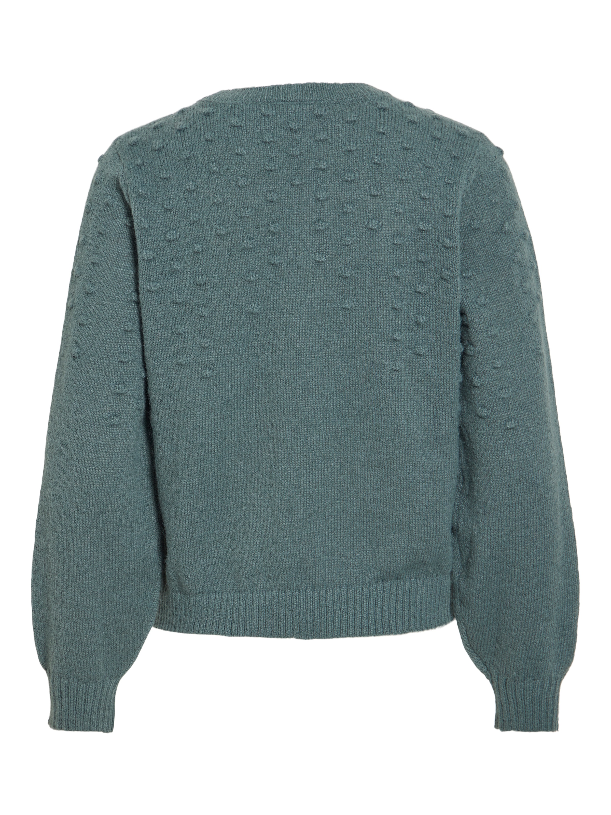 Vila Rundhalspullover »VITULI O-NECK L/S DOT KNIT TOP-NOOS« Kunstfaser, normal geschnitten