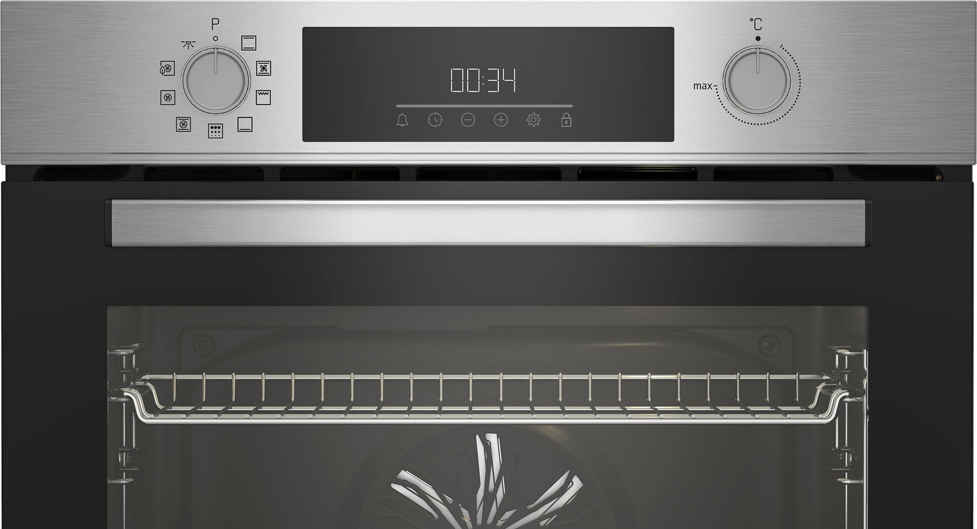 4. Bild von BEKO Backofen-Set »BBSM12340XFP 7768282948«, BBSM12340XFP 7768282948, mit 2-fach-Teleskopauszug, Pyrolyse-Selbstreinigung
