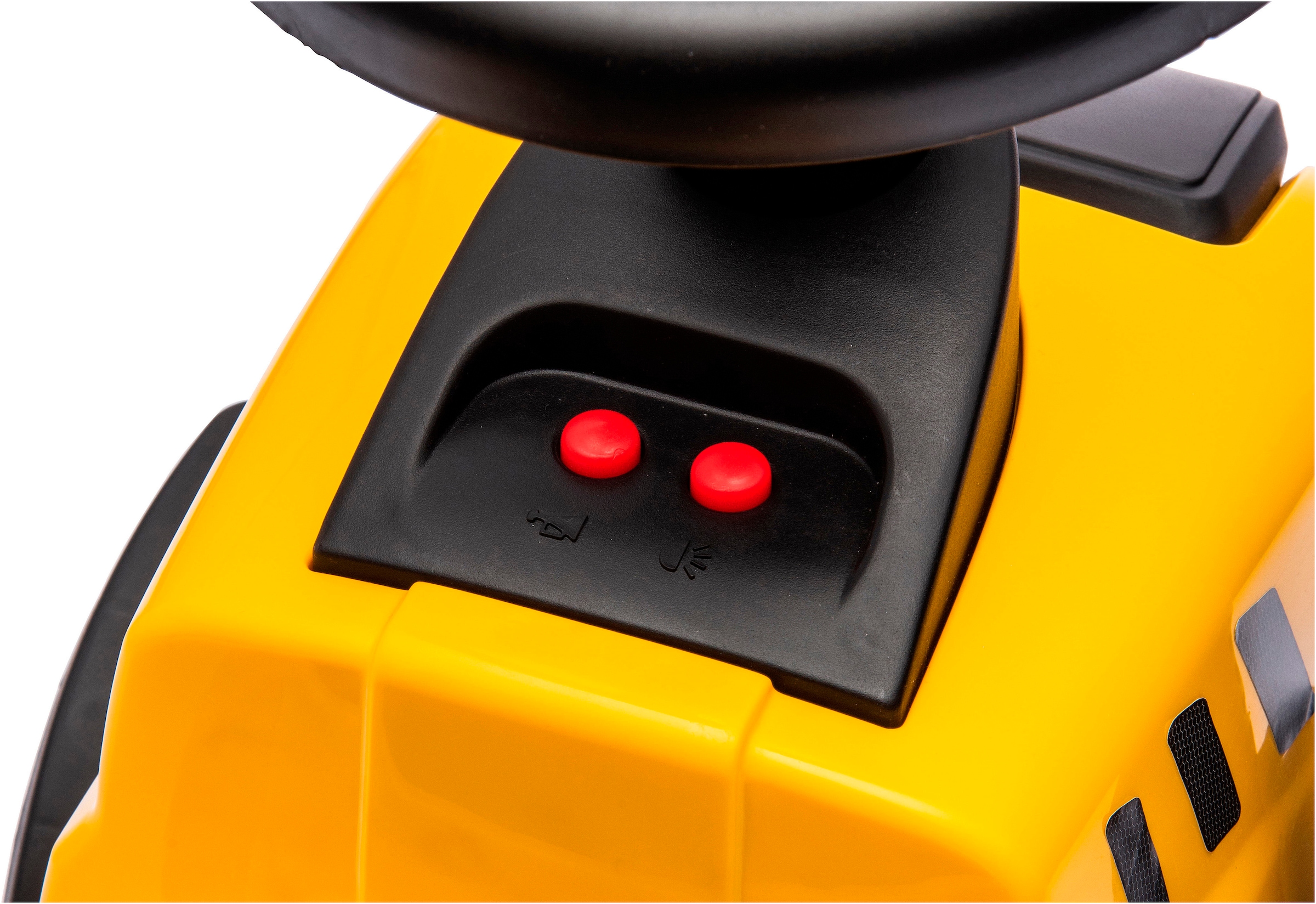 Jamara Rutscher »Caterpillar Traktor mit Anhänger 2in1, gelb«, mit Licht- und Soundeffekten sowie Hupe
