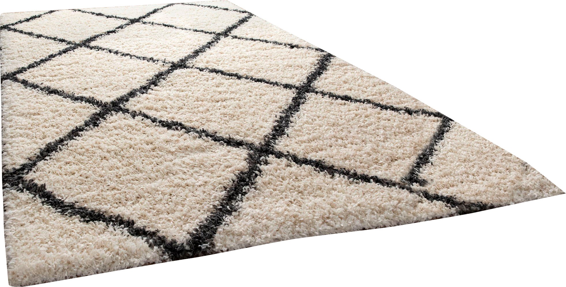Paco Home Hochflor-Teppich »Kalmar 441« rechteckig 40 mm Höhe Scandi Design günstig online kaufen