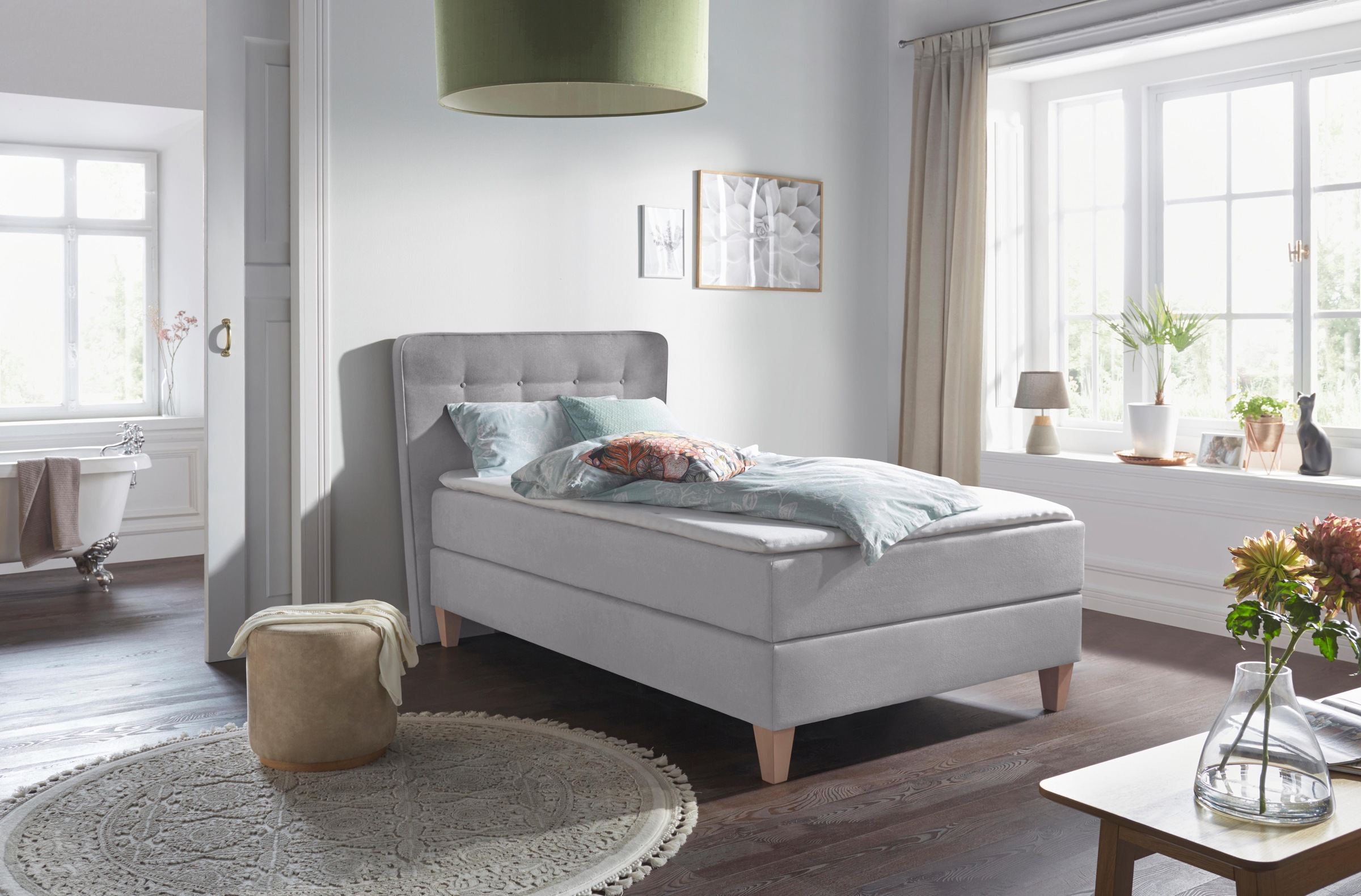 Home affaire Boxspringbett »Ascola«, incl. Topper, 5, Breiten, 3 Ausführungen, 2 Härtegrade