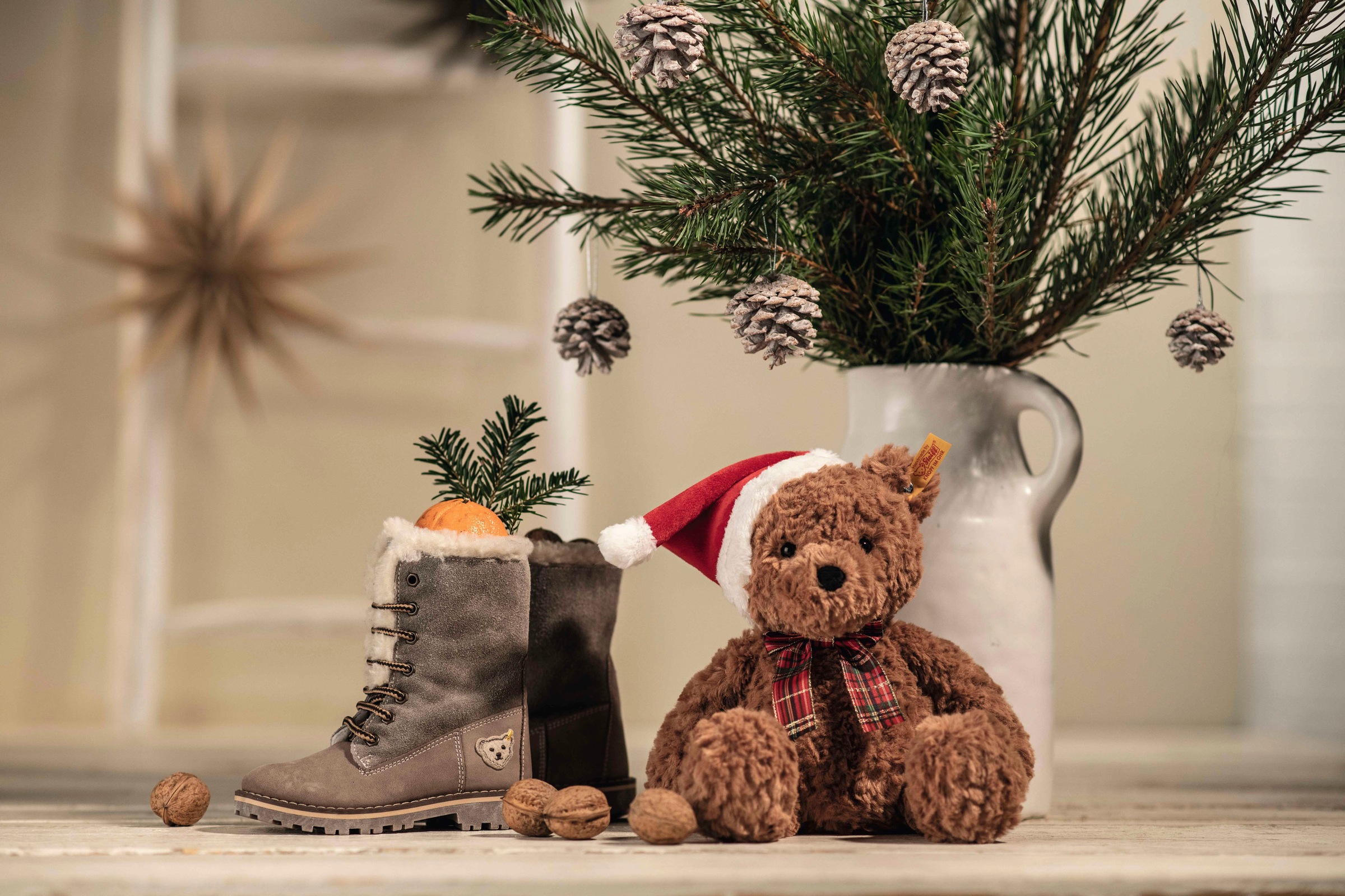 Steiff Kuscheltier »Soft Cuddly Friends Jimmy Teddybär – Christmas«