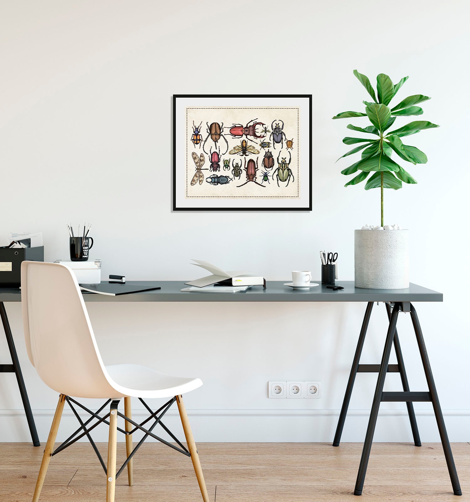 queence Bild »Das Große Krabbeln«, Schmetterlinge-Kunst-Insekten, (1 St.), günstig online kaufen