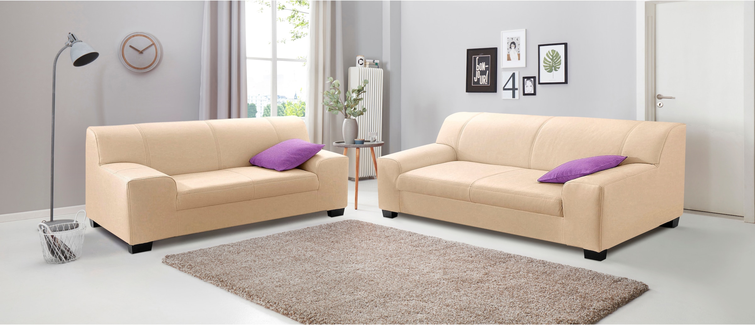 DOMO collection Polstergarnitur »Amando zeitlos und modern, komfortabel« Sp günstig online kaufen