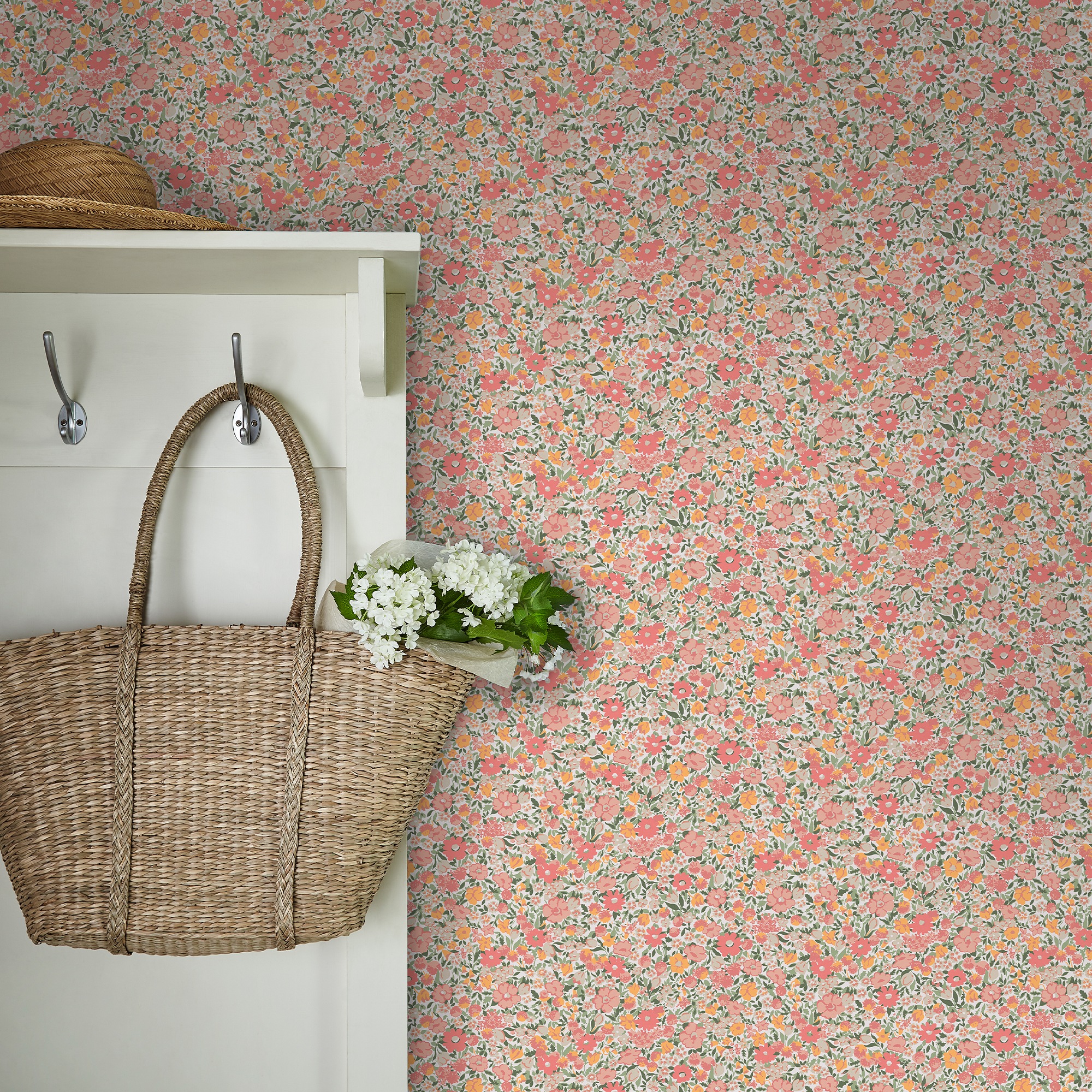 Vliestapete LAURA ASHLEY "Loveston", rosa, B:0,52m H:10m L:10m