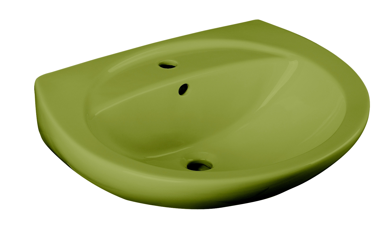 Waschbecken »Moosgrün«, mit Überlauf, grün