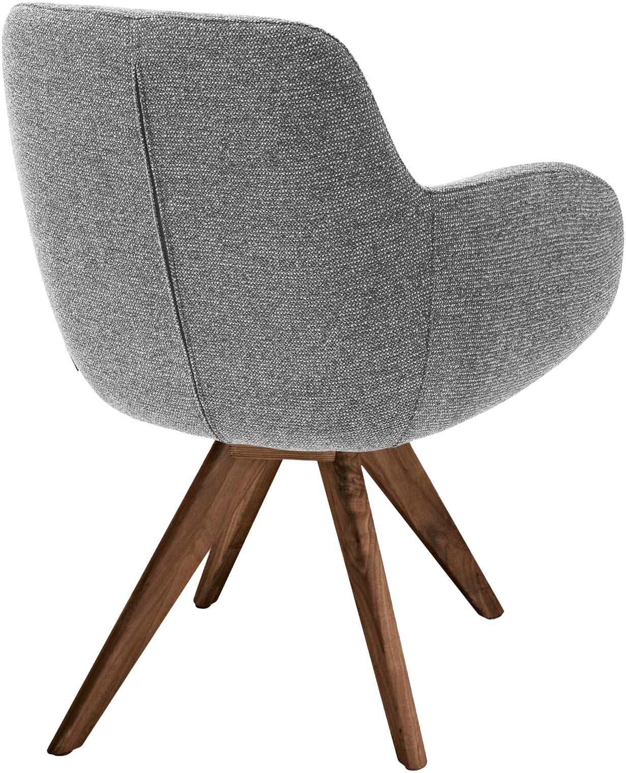 Musterring Esszimmerstuhl »Tavia«, (Set), Chenille, Stativgestell Wildnussbaum, Drehfunktion optional, diverse Farben