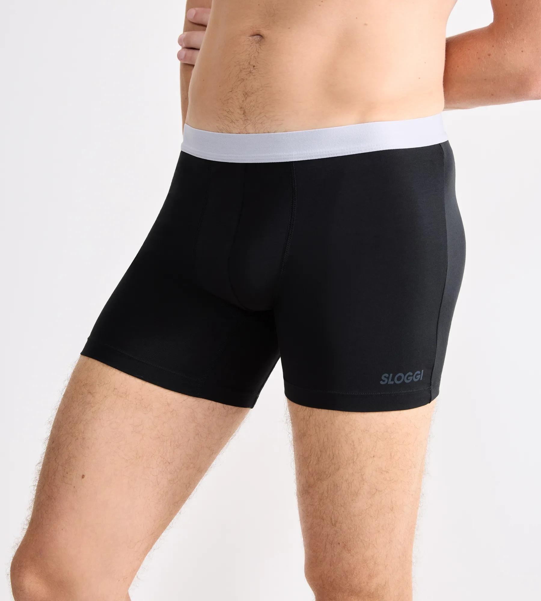 sloggi Boxer »Men GO ABC 2.0« längeres Bein, Baumwollmix, weich, elastischer Bund