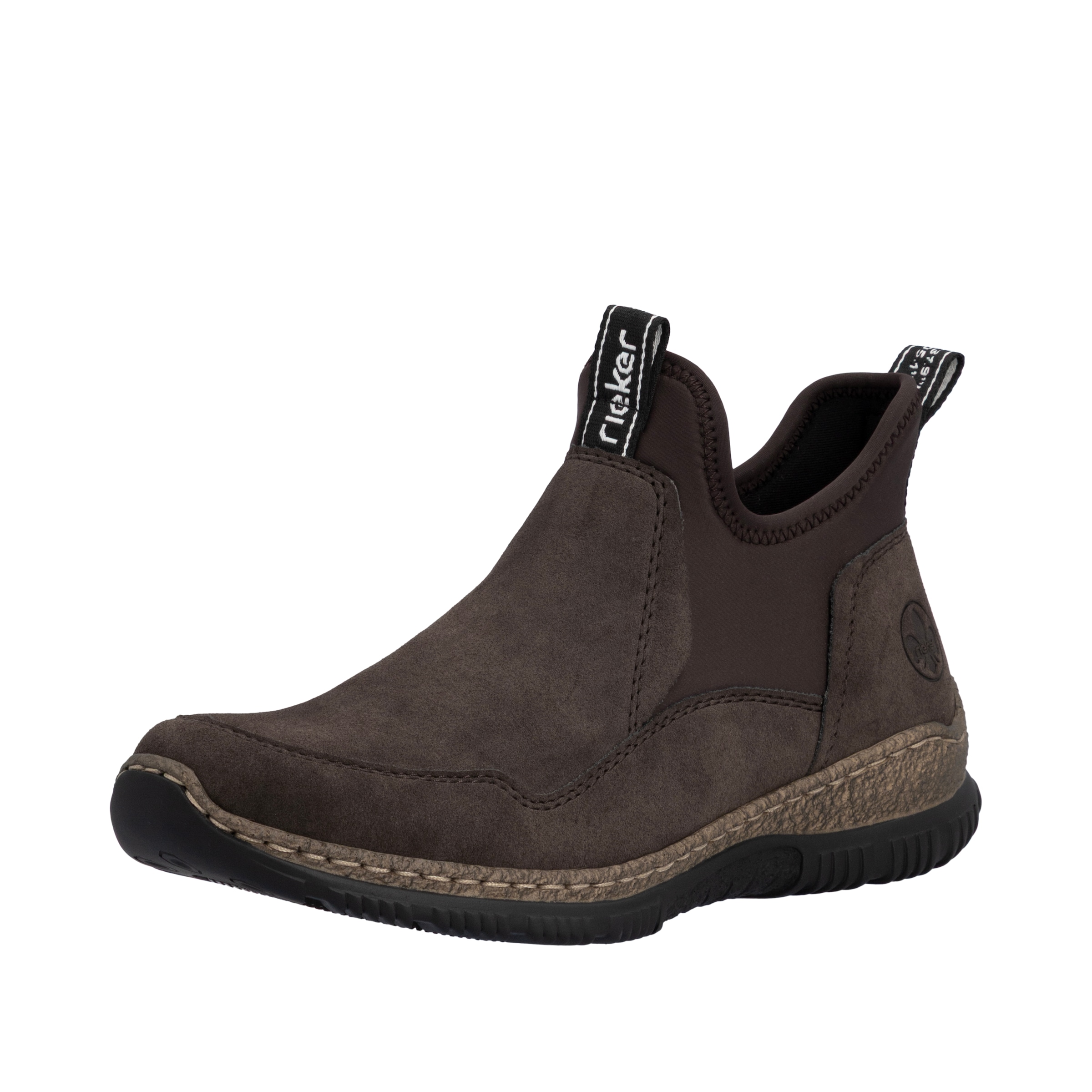 Rieker Schlupfboots  Slipper, Slip-on Sneaker, Stiefelette mit MemoSoft-Innensohle