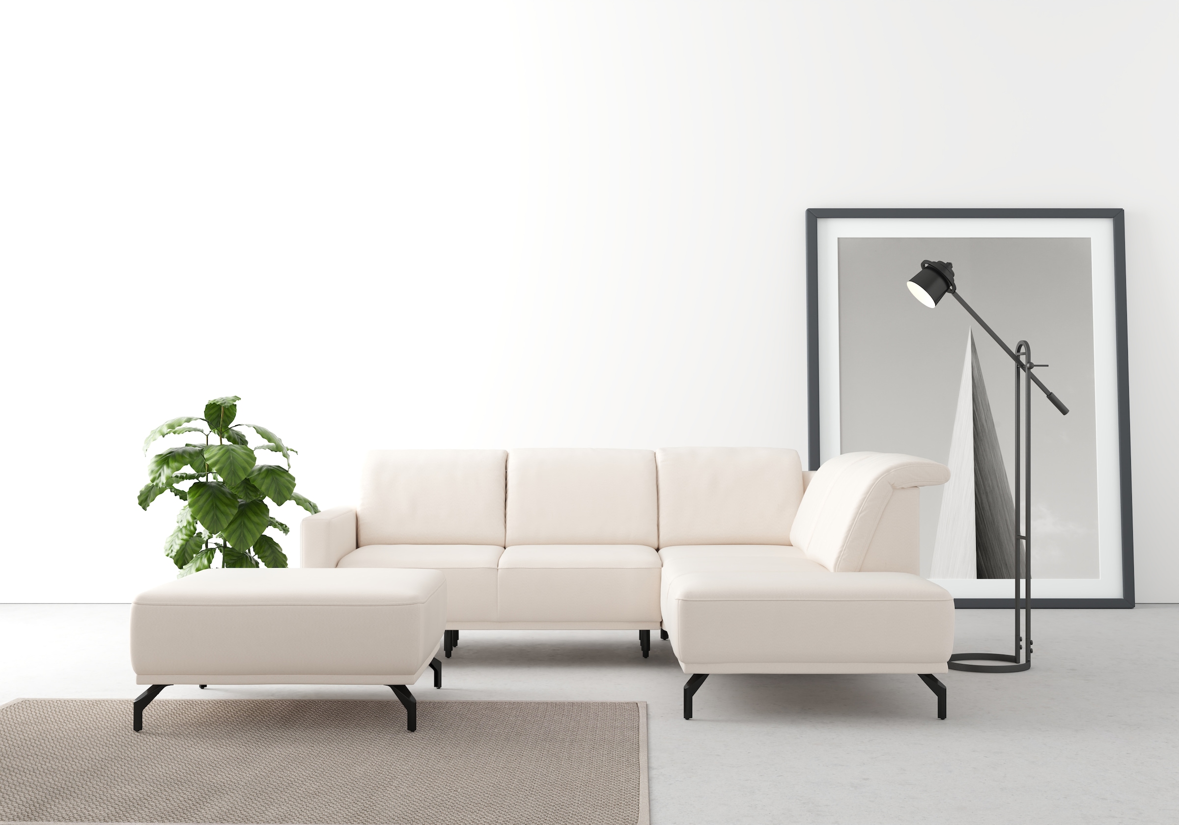 sit&more Ecksofa »Bailando L-Form«, wahlweise mit Kopfteilverstellung und V günstig online kaufen