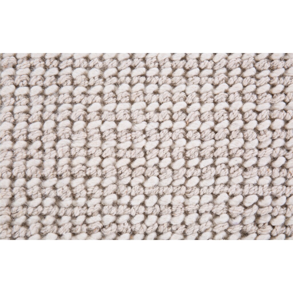 LUXOR living Teppich »Morton«, rechteckig, 18 mm Höhe, reine Baumwolle, handgewebt, mit Fransen, Wohnzimmer