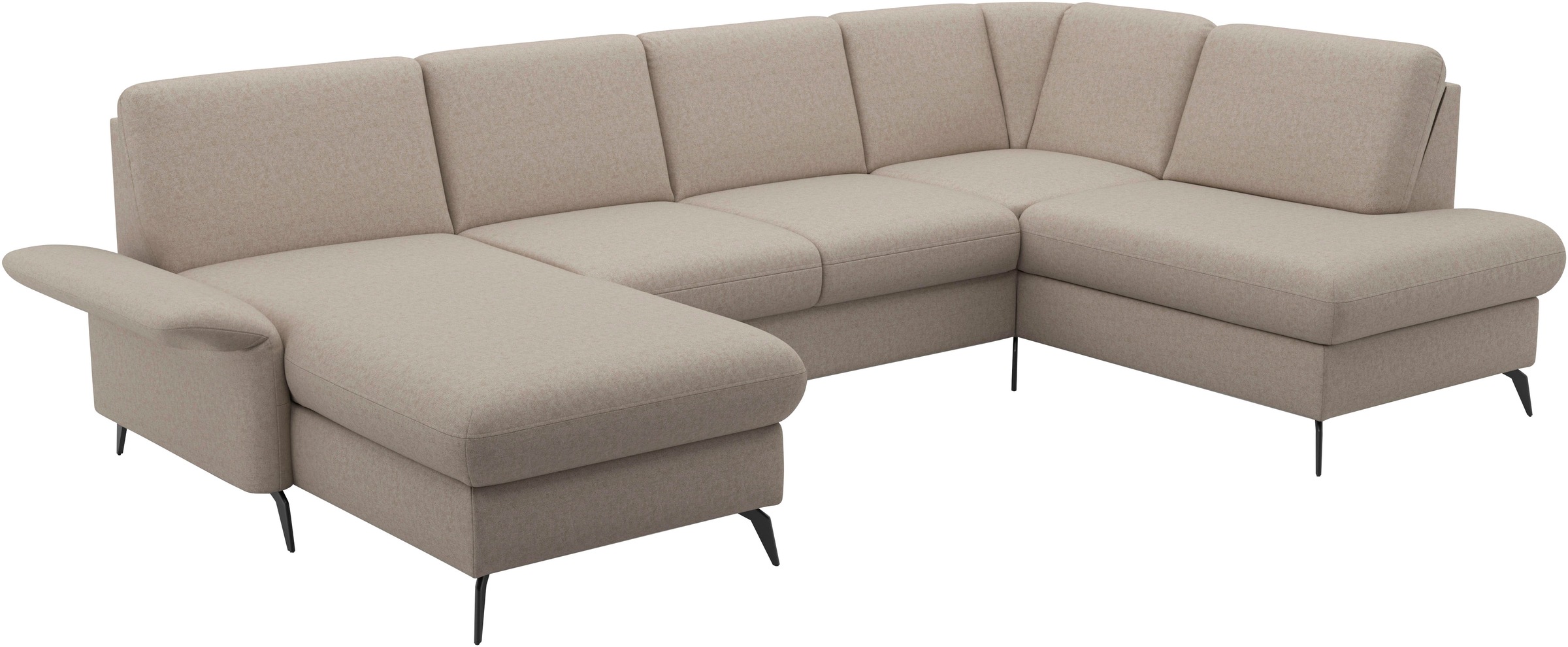Home affaire Wohnlandschaft »Rochelle«, optional: Armteilverstellung, klappbar, Bettkasen