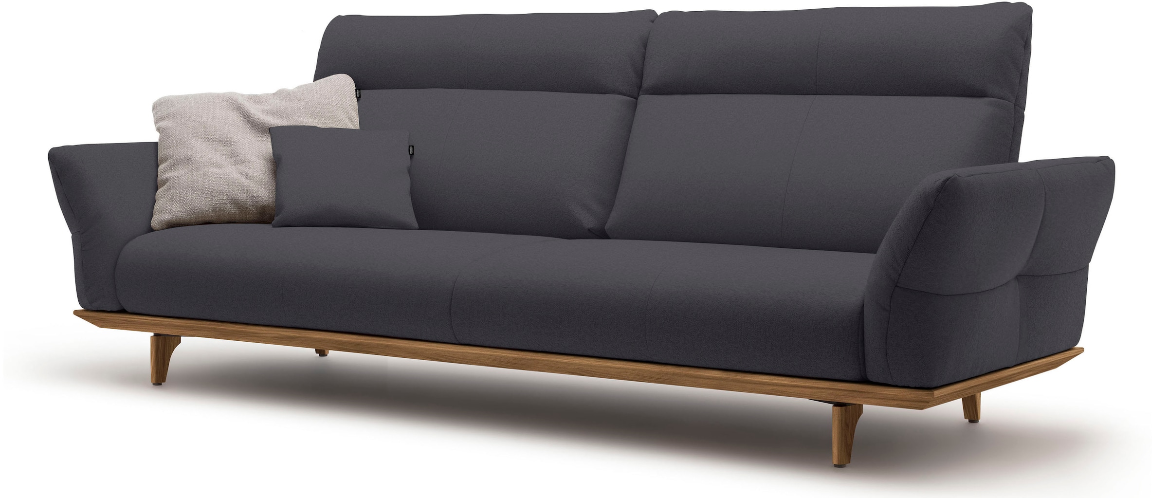 Creation BY ROLF BENZ 4-Sitzer »CR.460« Sockel in Nussbaum, Füße Nussbaum, Breite 248 cm