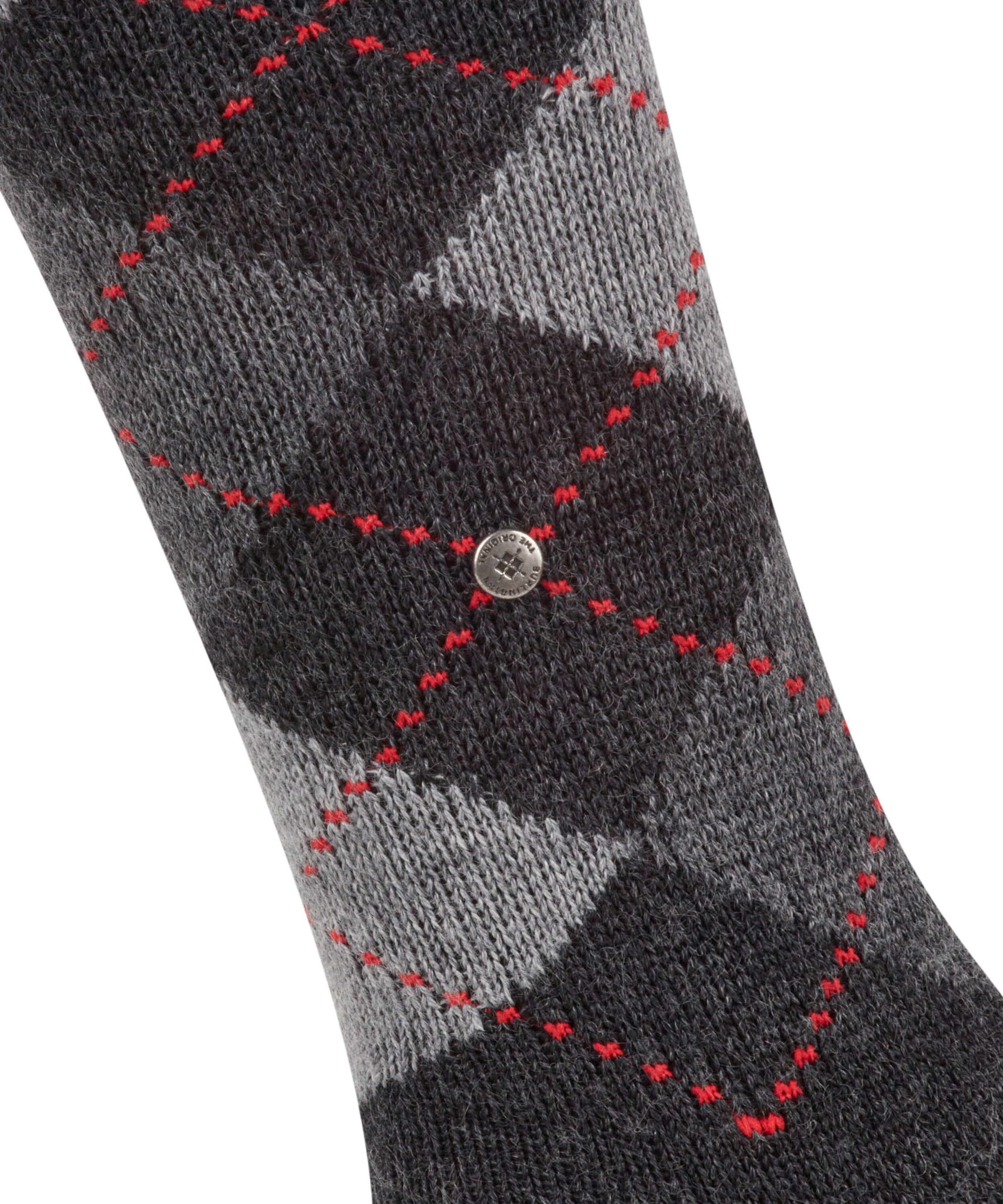 Burlington Kniestrümpfe »Whitby« für kalte Tage, verstärkt, hochwertig, mit Karo, gemustert