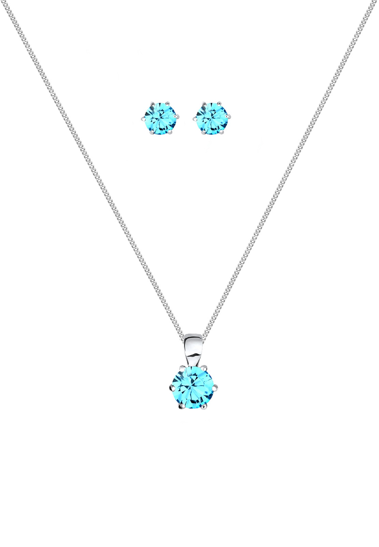 Elli Schmuckset »925 Sterling Silber, mit Kristallen von Swarovski®«