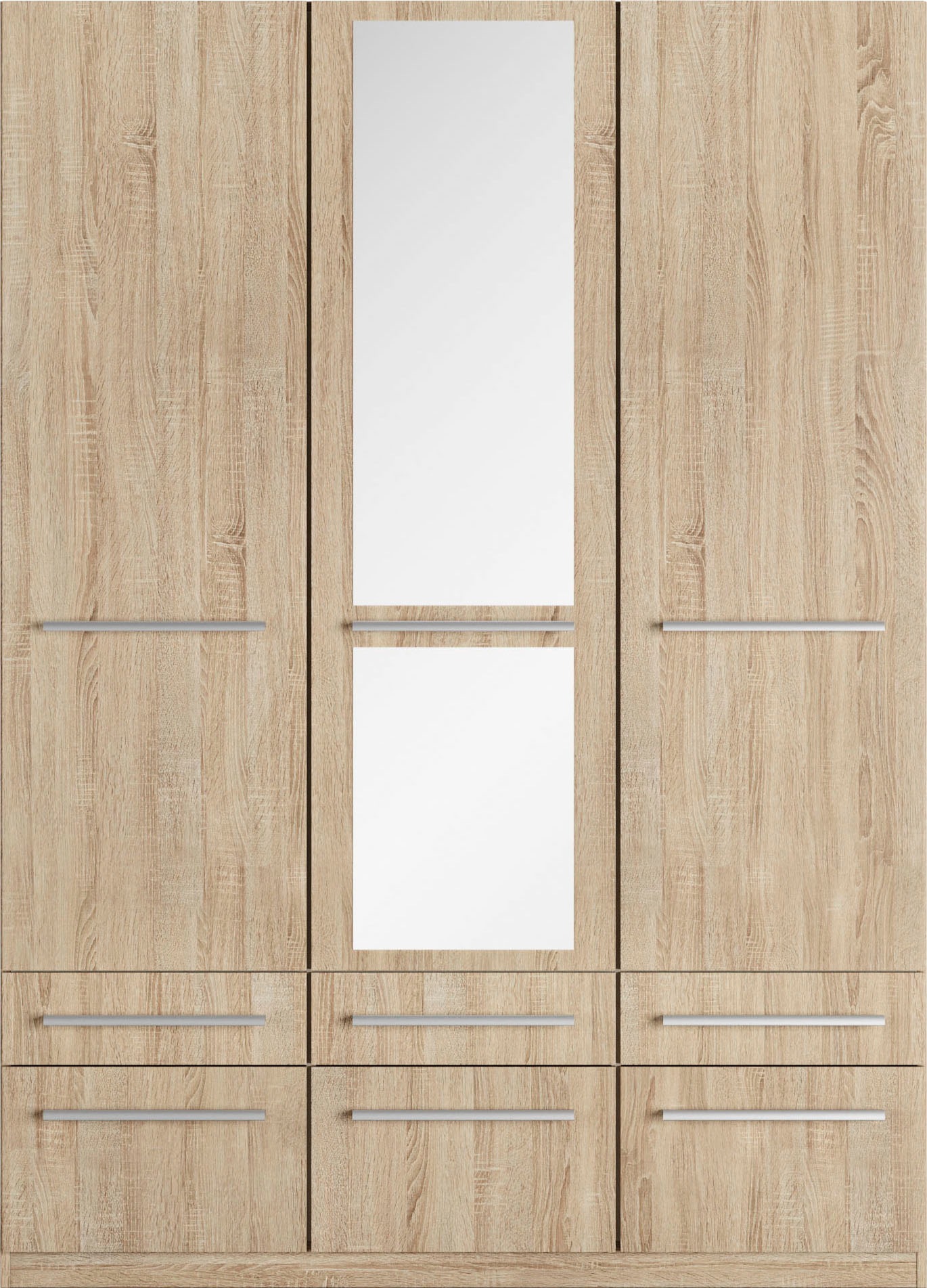 priess Kleiderschrank »Schrank Garderobe Wäscheschrank Barcelona in 5 Breiten«, viel Stauraum, geräumige Schubkästen, mit Spiegel, MADE IN GERMANY