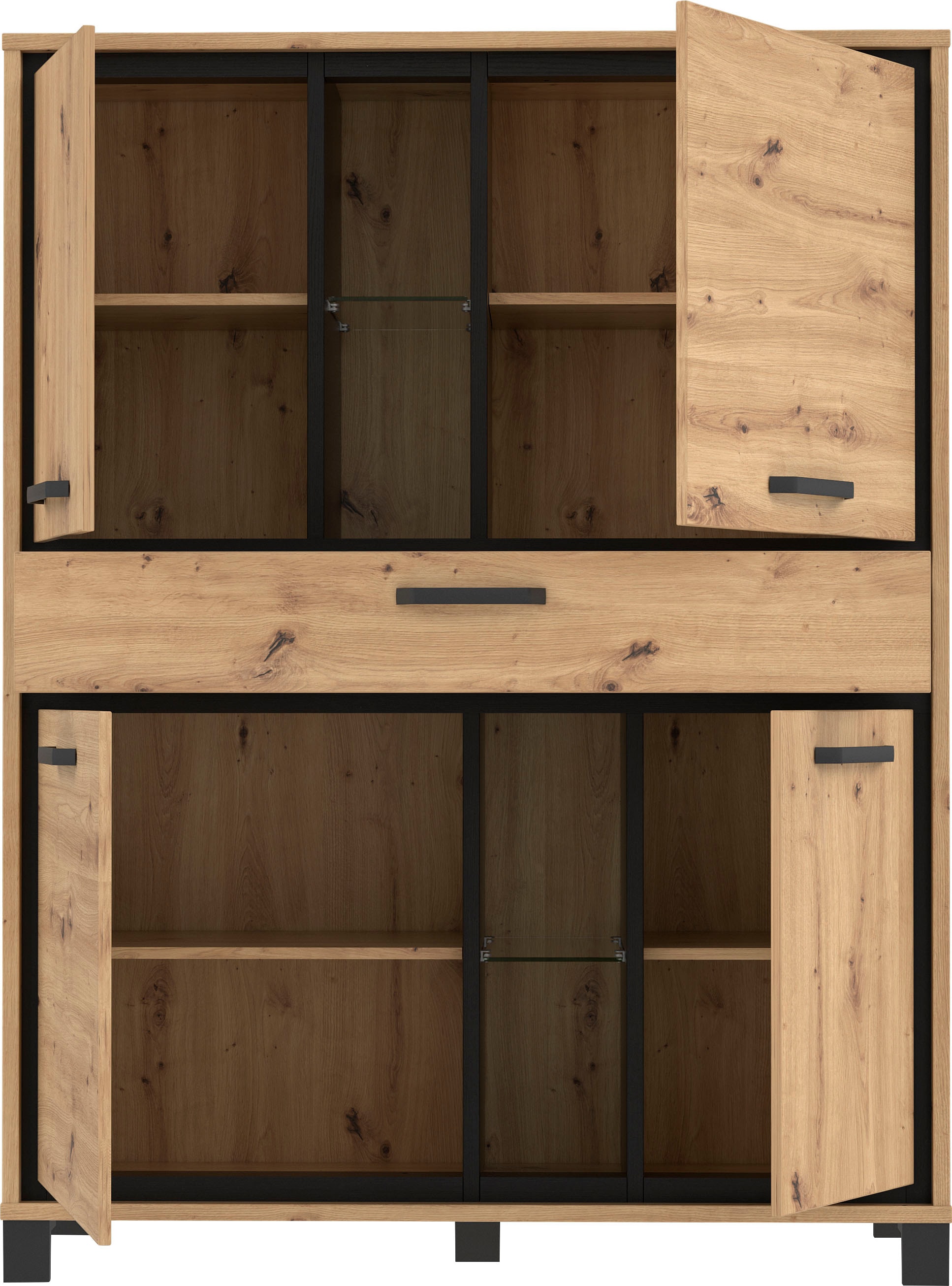 FORTE Highboard »Trondheim«, Höhe 161 cm