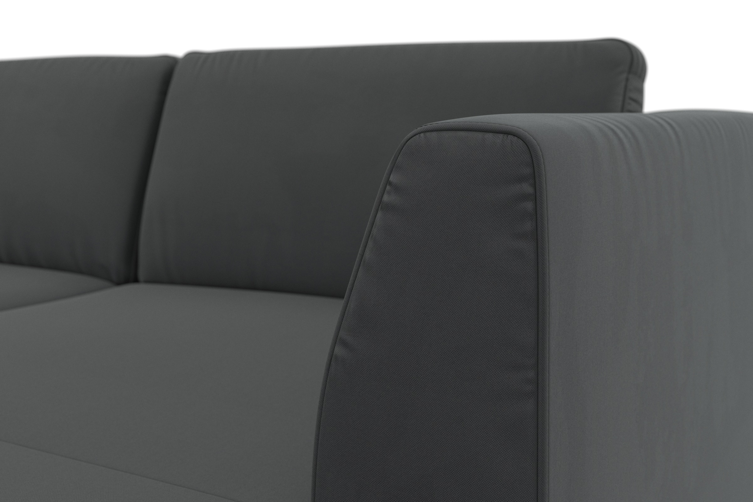sit&more Wohnlandschaft »Olsen U-Form«, inklusive Sitztiefenverstellung, wahlweise mit Bettfunktion, 15cm hoch