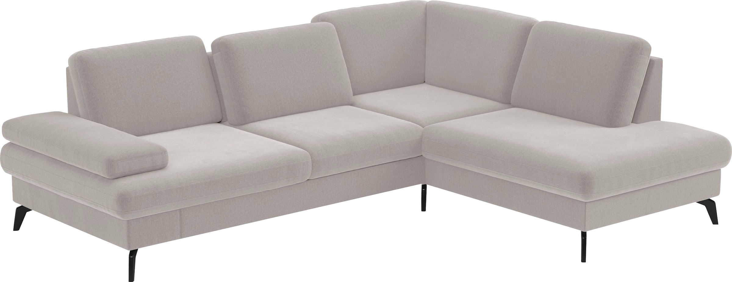 sit&more Ecksofa »Morris L-Form, inkl. Sitztiefenverstellung« wahlweise mit Armteilverstellung, Bettfunktion & Bettkasten