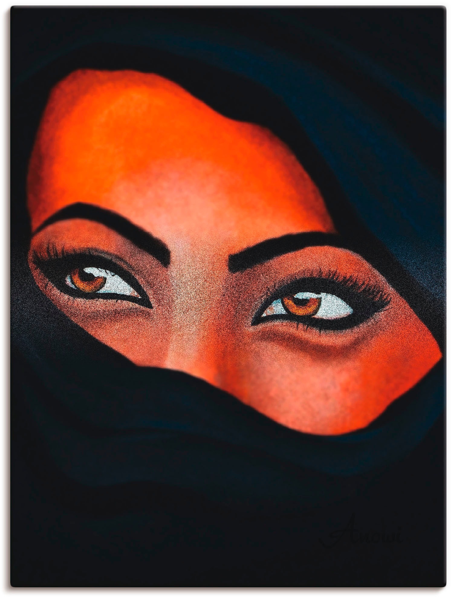 Artland Wandbild "Tuareg - Der Sand auf deiner Haut", Frau, (1 St.), als Le günstig online kaufen