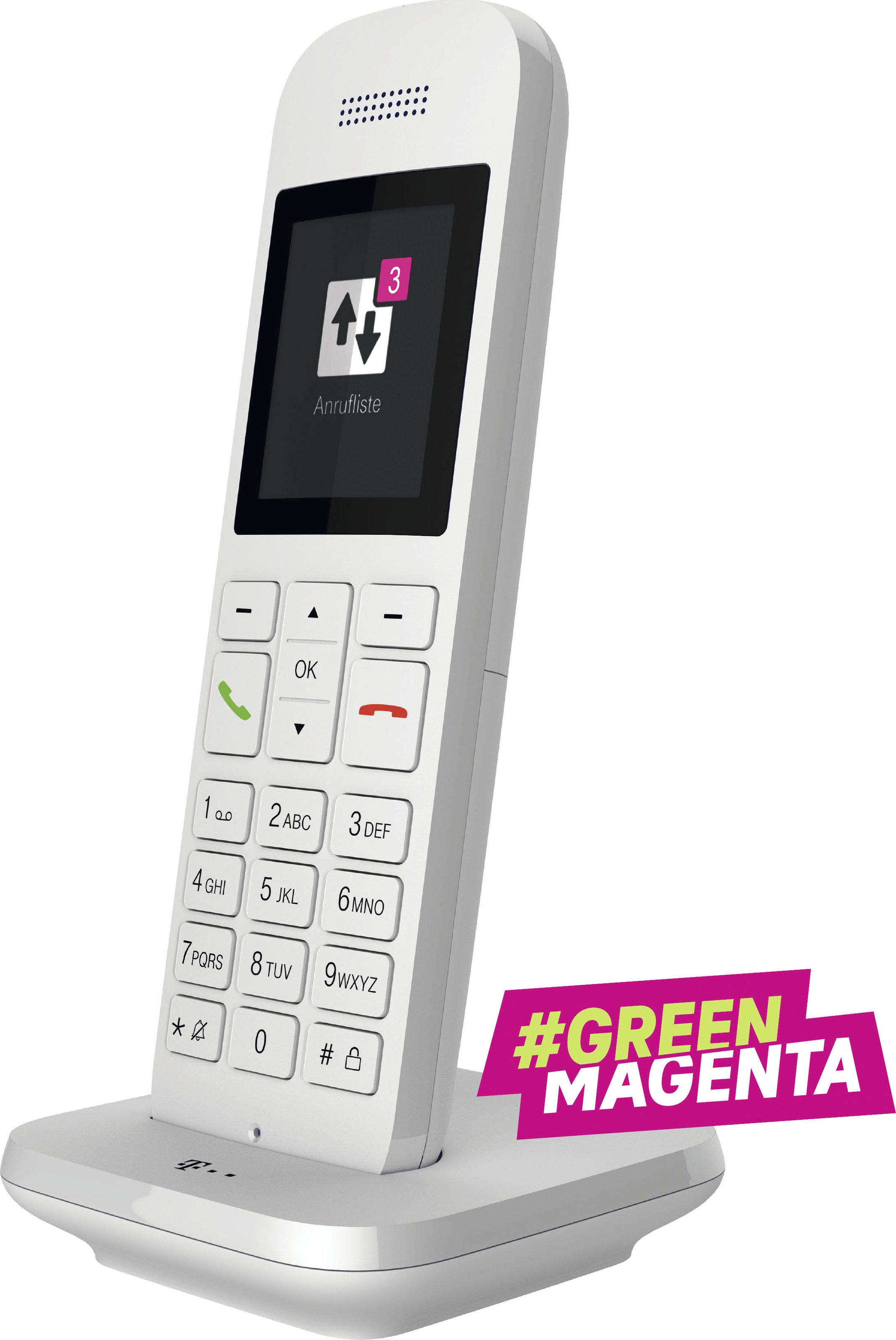 Telekom DECT-Telefon »Speedphone 12« (Mobilteile: 1 ) mit HD Voice, Multifunktionstaste 5 cm Farbdisplay