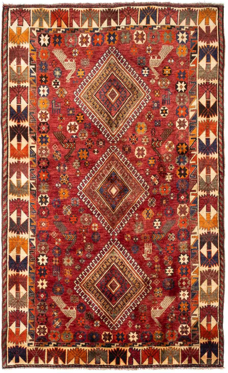 morgenland Wollteppich »Shiraz Medaillon 271 x 170 cm«, rechteckig, 1 mm Hö günstig online kaufen